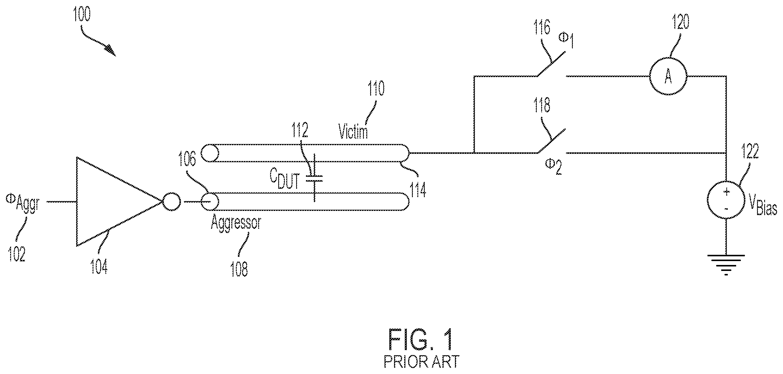 Patent US12395206 — Parasitic tolerant charge-based coupling measurement — Figure 1