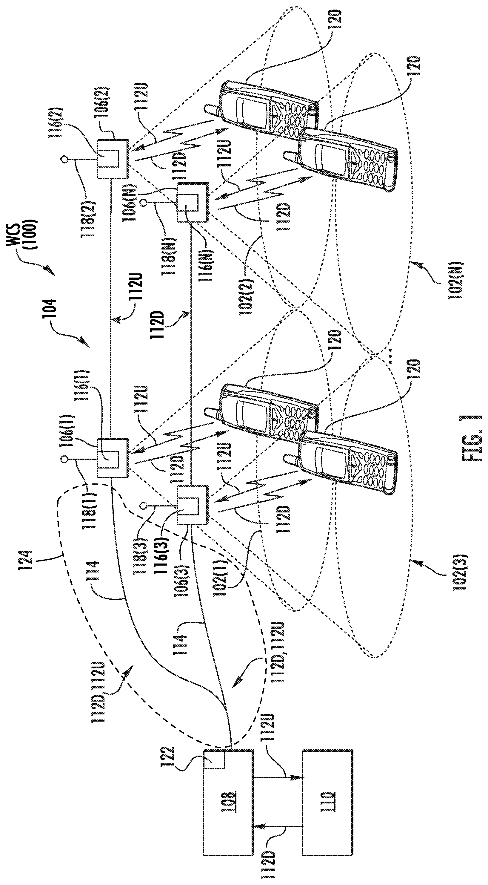 Patent US12395287 — Signal compression and noise shaping in a wireless communications system (WCS) — Figure 1