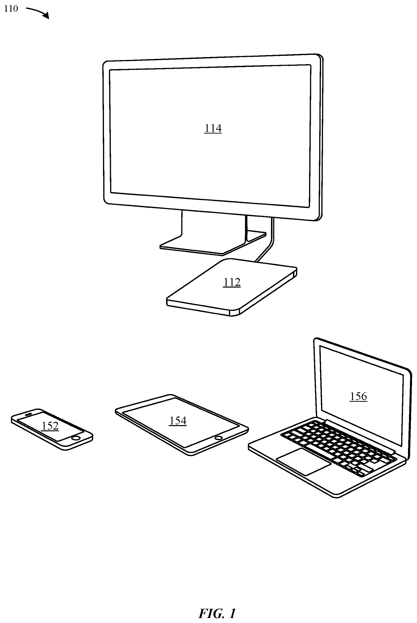 Patent US12395327 — Techniques for user account and data recovery — Figure 1