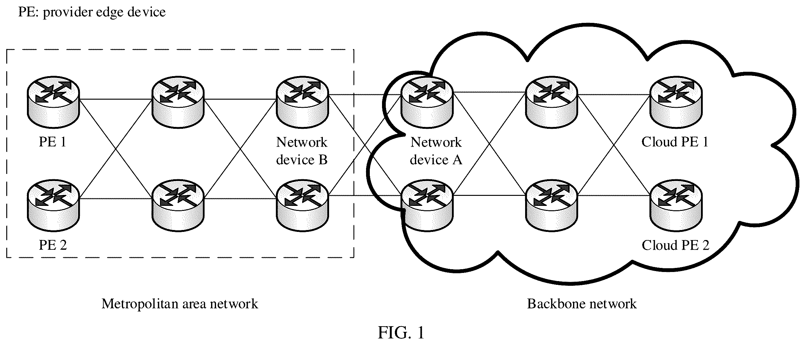 Patent US12395422 — Route advertisement method and related device — Figure 1