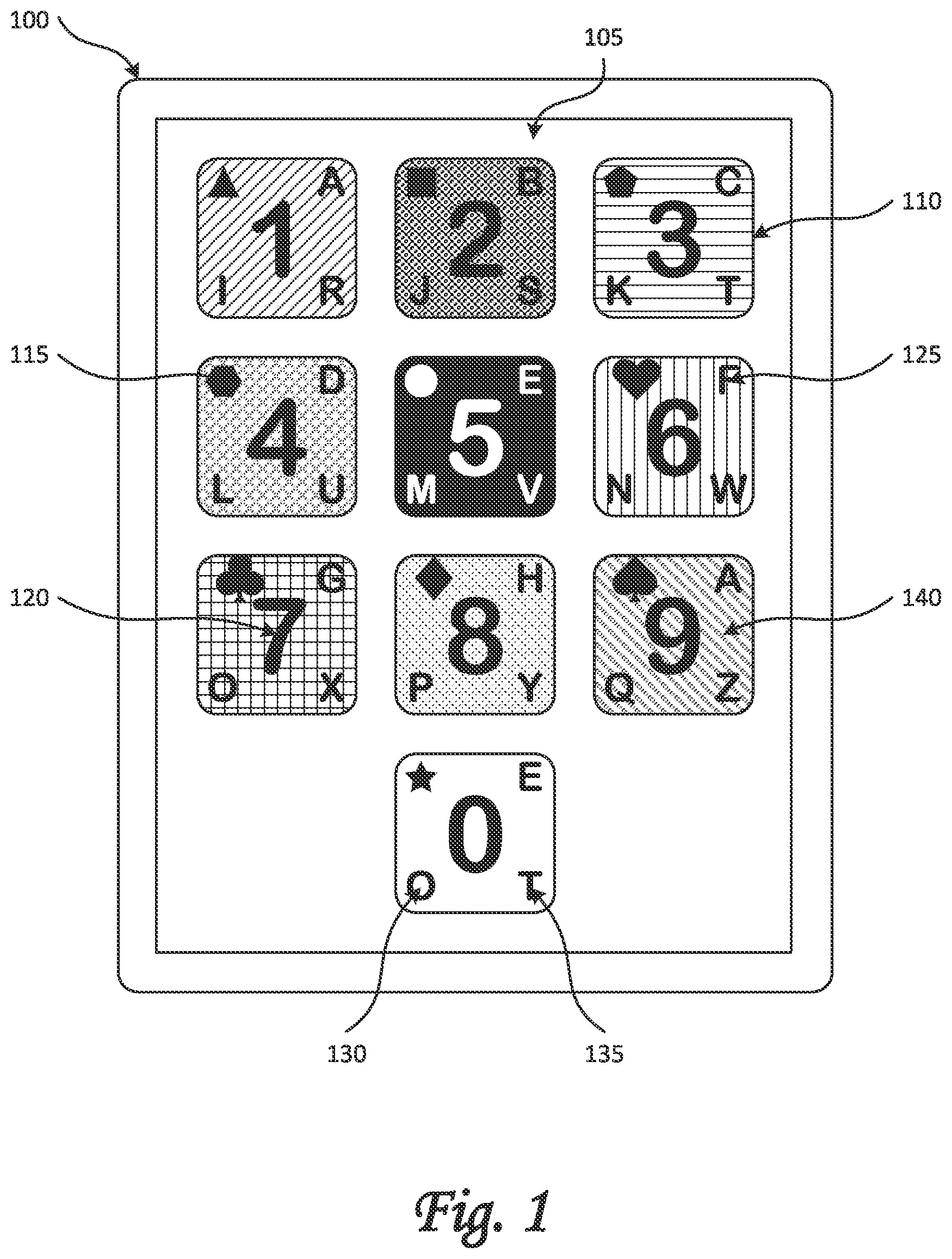Patent US12395485 — Fraud resistant passcode entry system — Figure 1