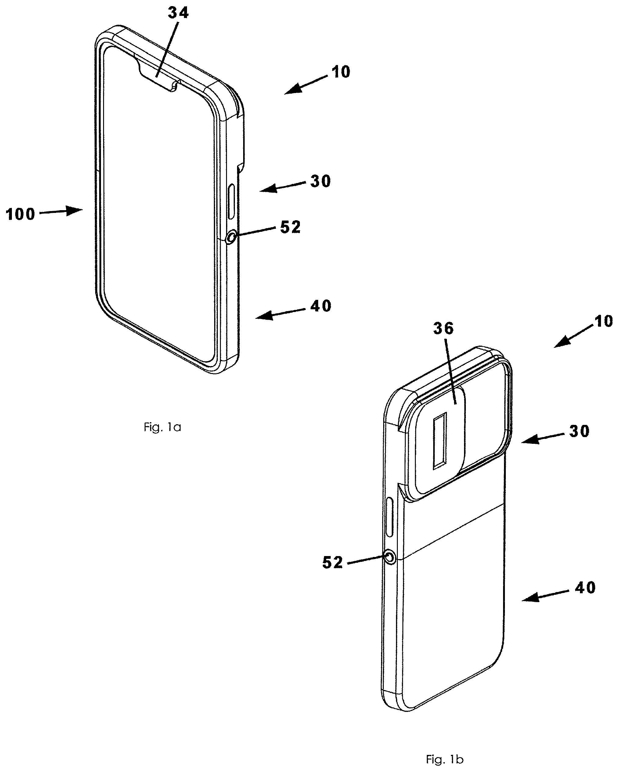 Patent US12395581 — Mobile phone case with privacy covers — Figure 1