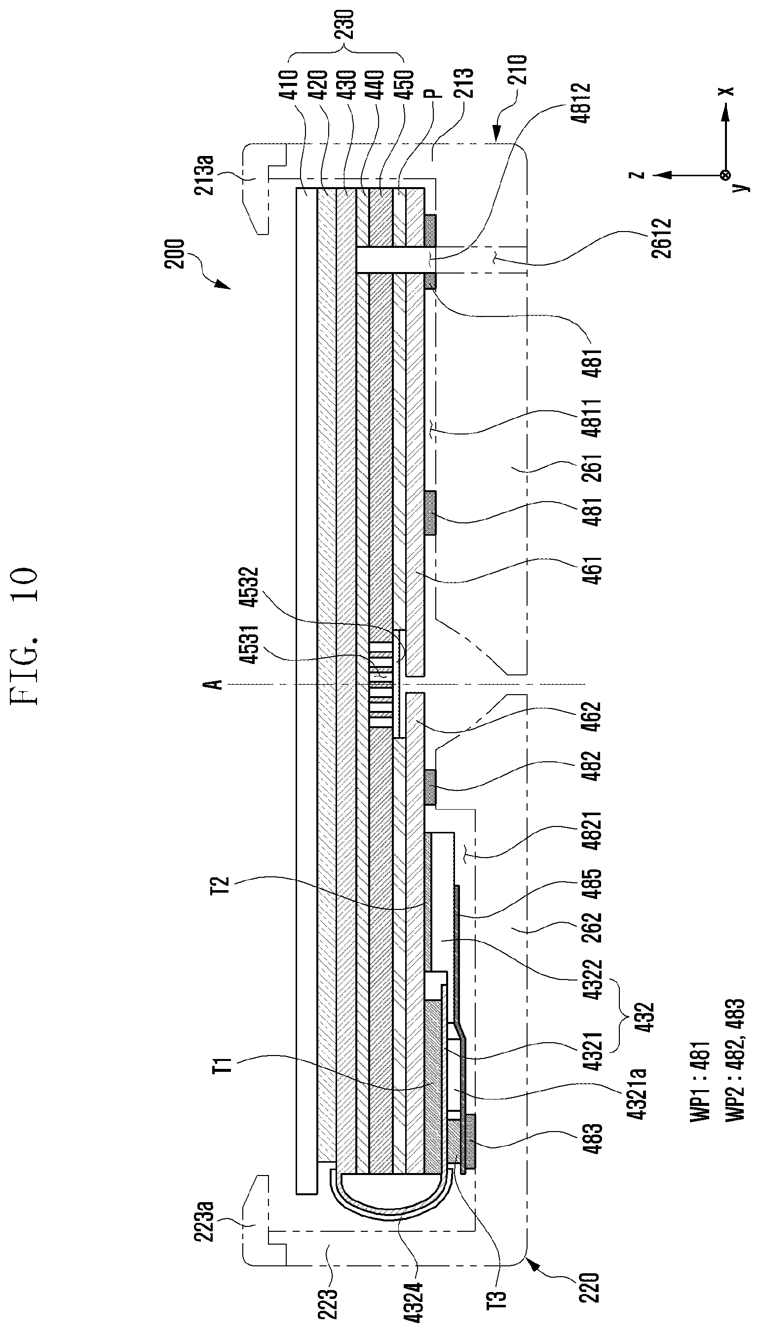 Patent US12395582 Figure 15 – Electronic device including waterproof structure