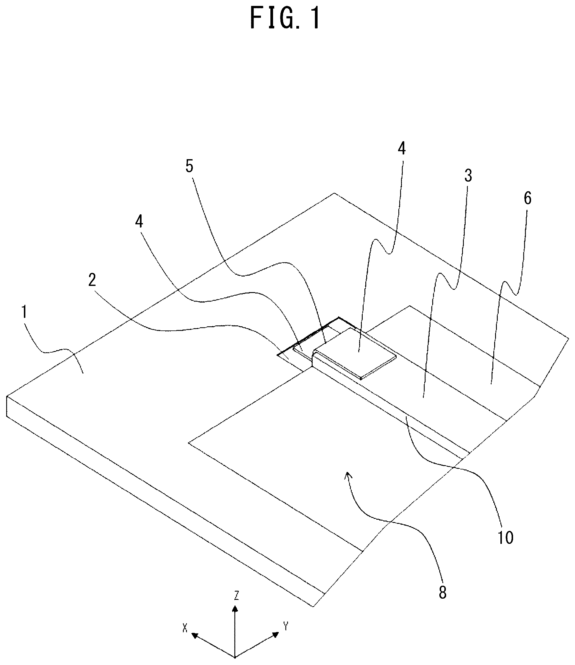 Patent US12395595 — Device housing, image reading device, and electrostatic capacitance detection device including a ground auxiliary conductor disposed over a level difference existing between a plane including an electrically conductive surface and a plane including a ground conductor — Figure 1