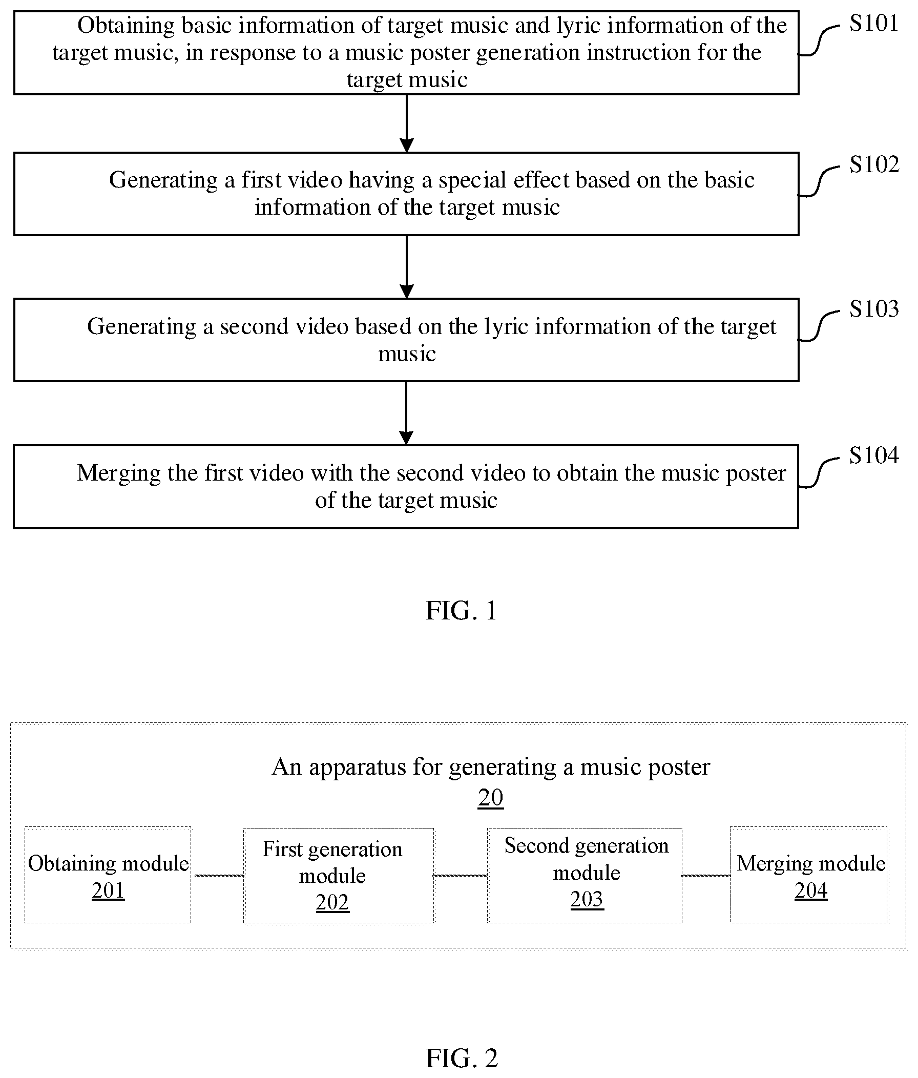 Patent US12395710 Figure 1 – Method and apparatus for generating music poster, electronic device, and medium