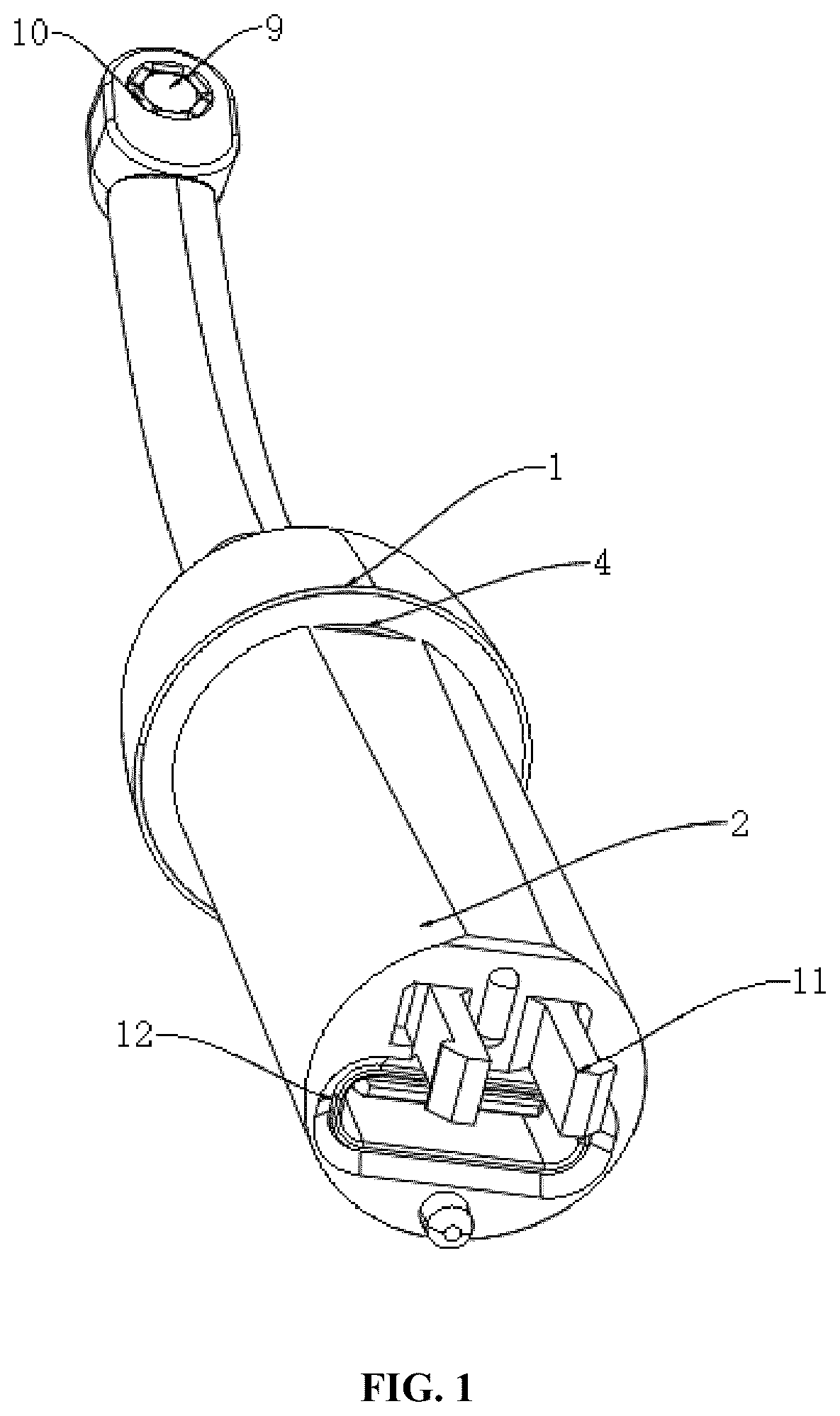 Patent US12395716 — Detachable camera connector — Figure 1
