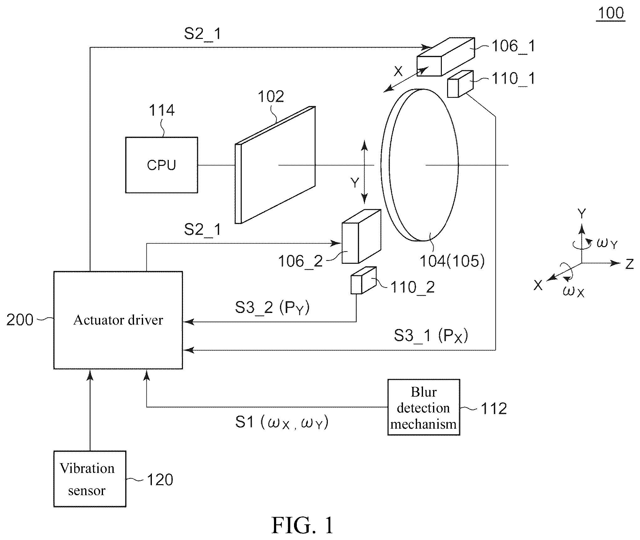 Patent US12395739 — Actuator driver, camera module using thereof, and electronic device — Figure 1