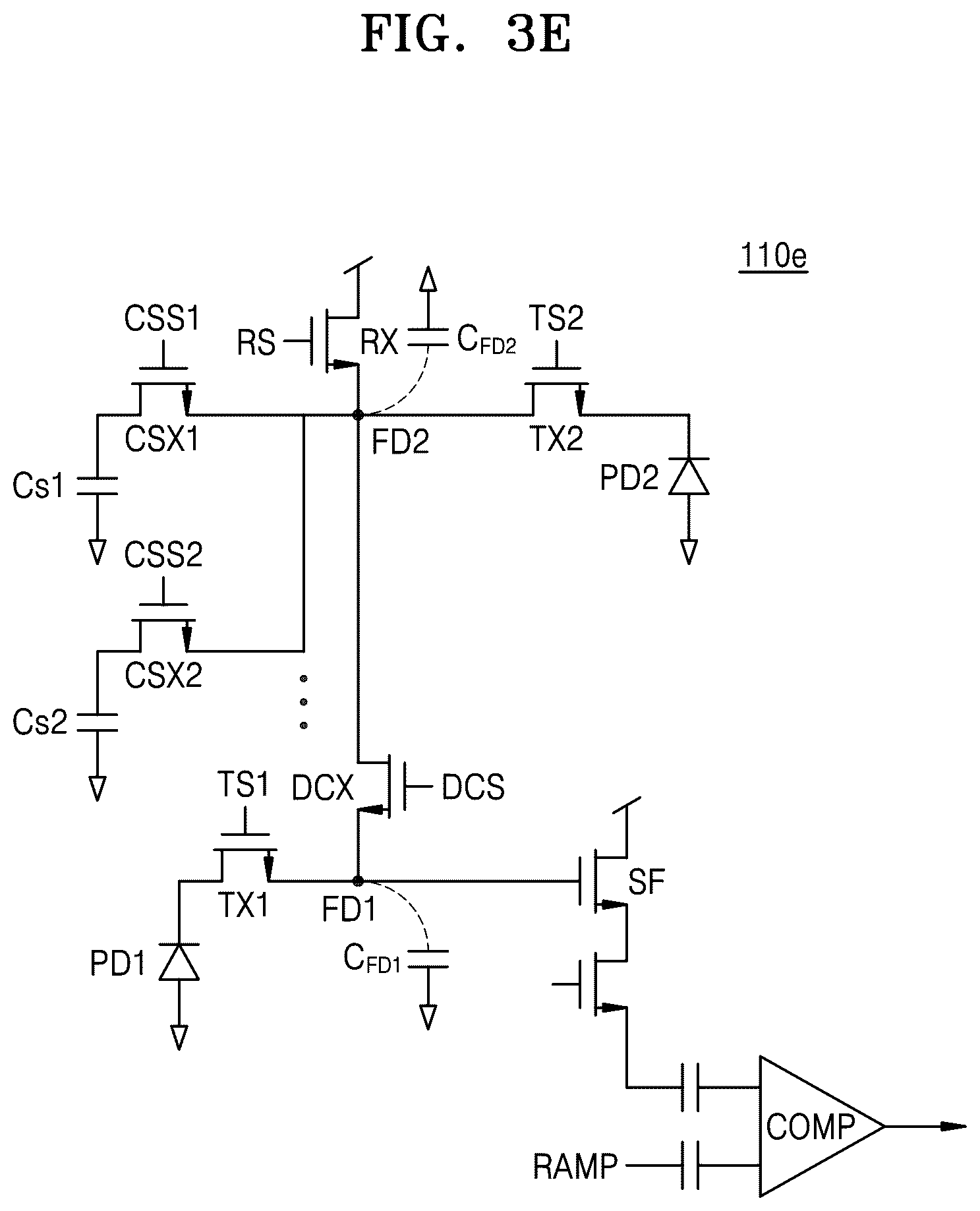 Patent US12395761 Figure 7 – Pixel array accumulating photocharges in each unit frame, and image sensor including the pixel array