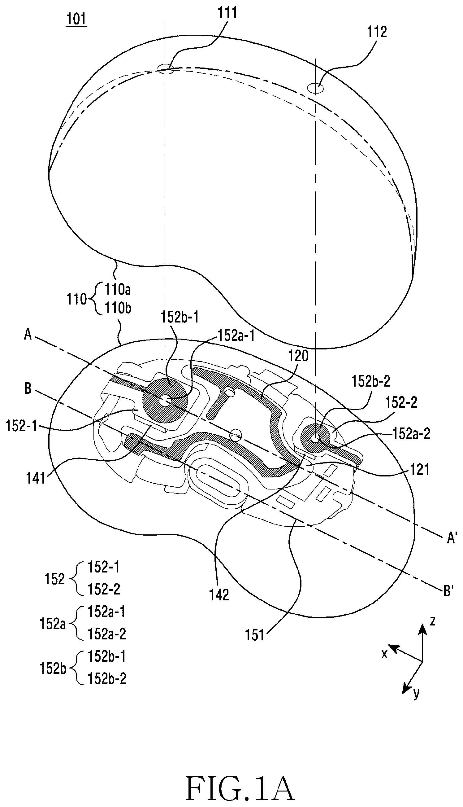 Patent US12395775 — Electronic device comprising touch electrode — Figure 1