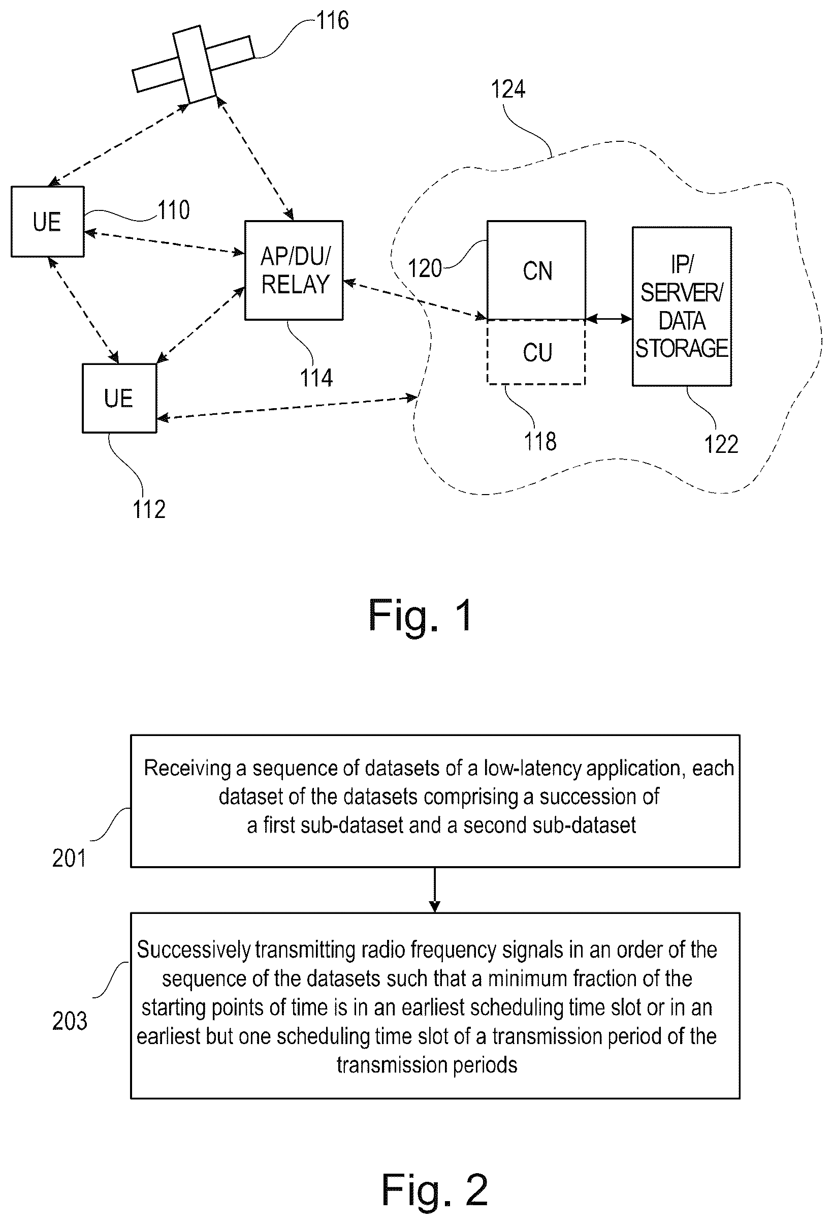 Patent US12395973 — Low-latency application data transmission — Figure 1
