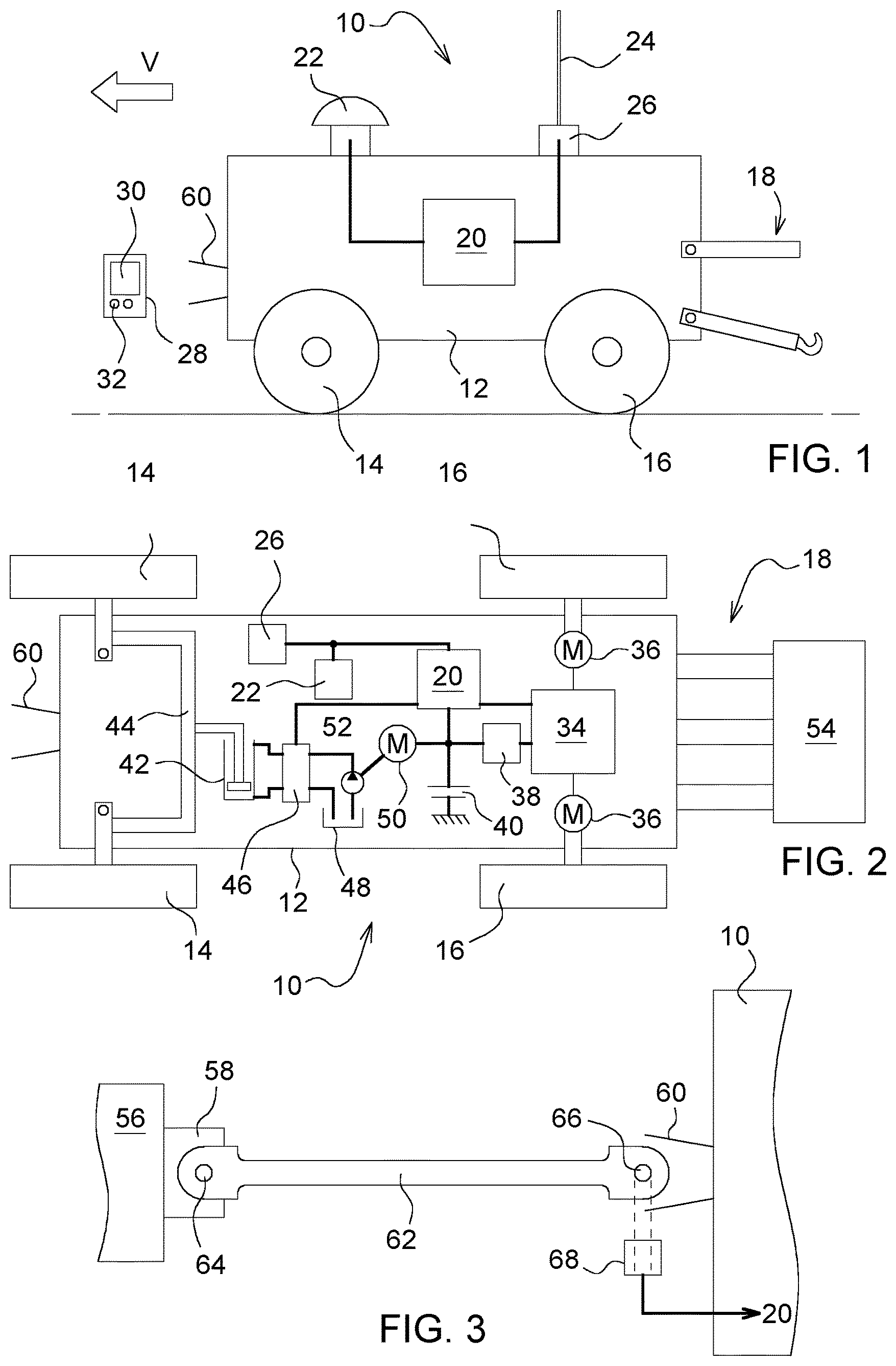 Patent US12396381 Figure 1 – Self-propelled agricultural work machine having a towing mode