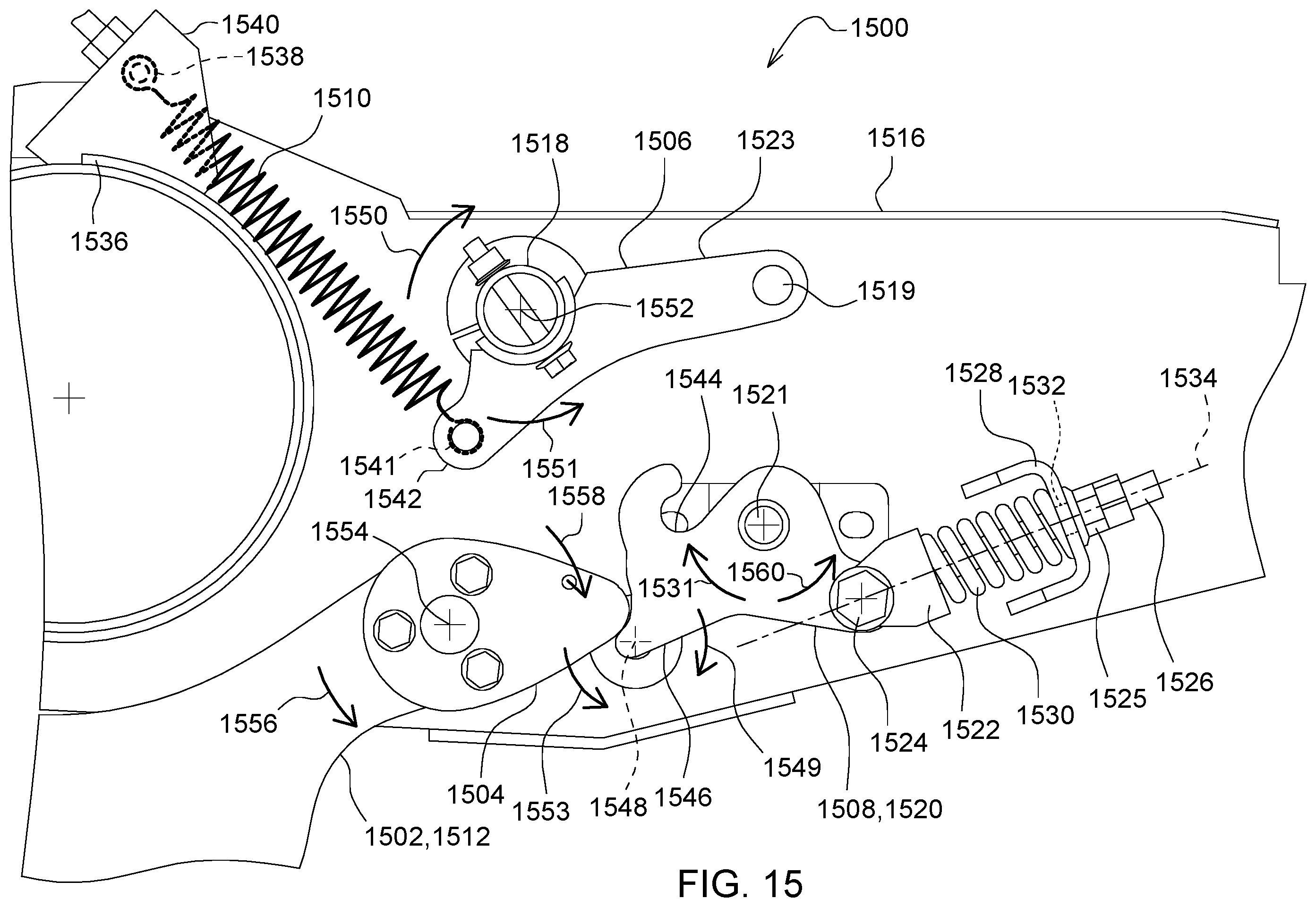 Patent US12396387 Figure 15 – Automated lockout system for header