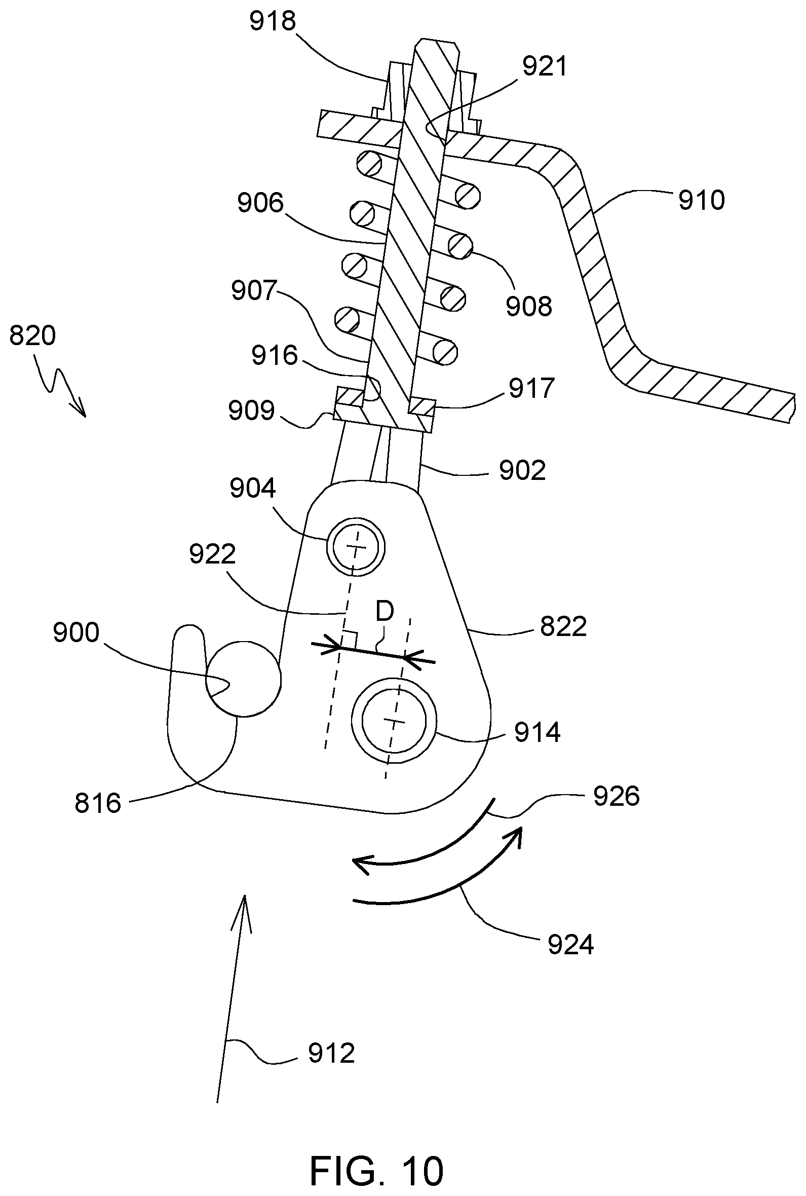 Patent US12396393 Figure 10 – Automated lockout system for header