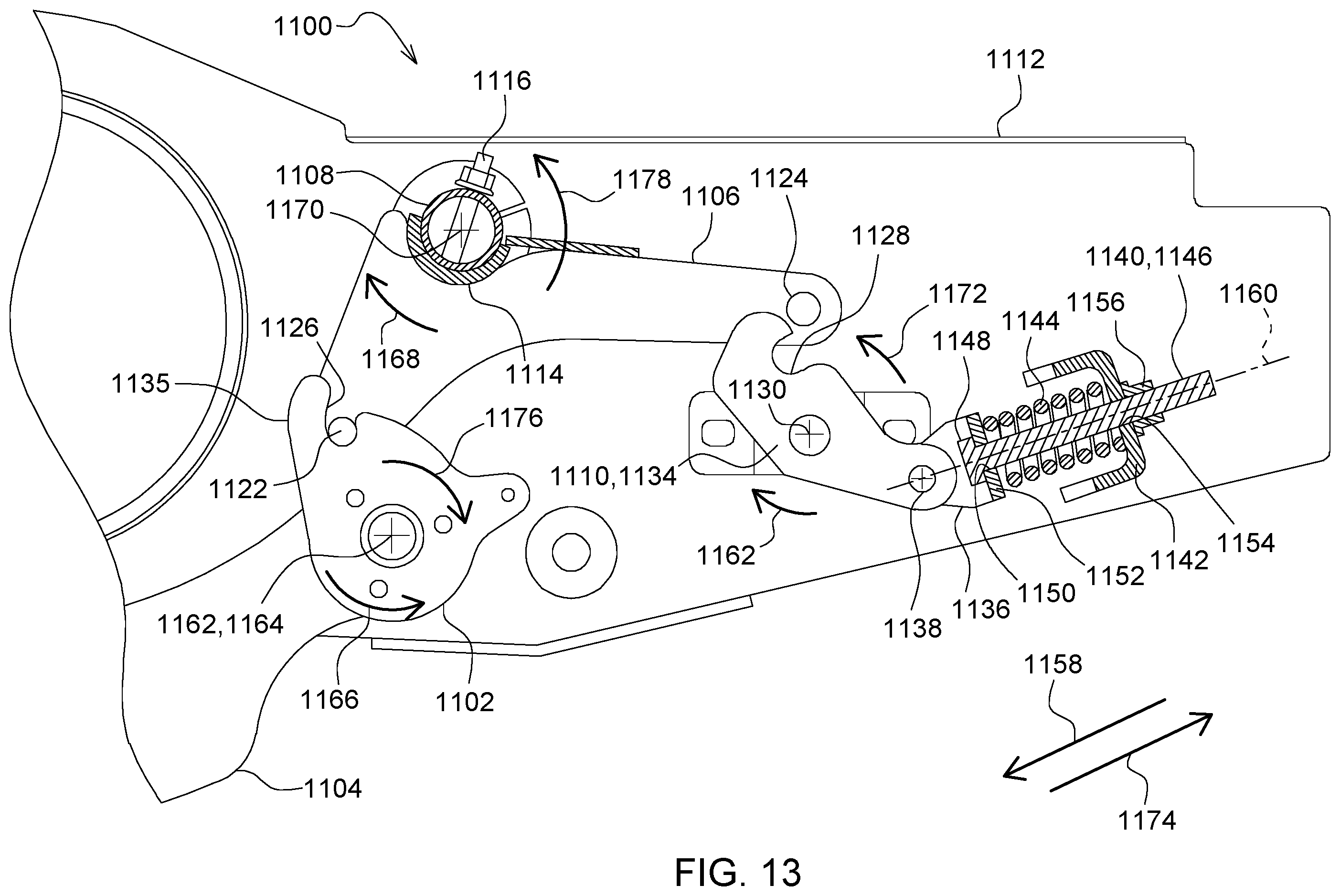 Patent US12396393 Figure 13 – Automated lockout system for header