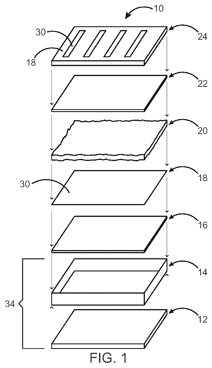Patent US12396409 Figure 1 – Mycelium growth bed with perforation layer and related method for creating a uniform sheet of mycelium from a solid-state medium