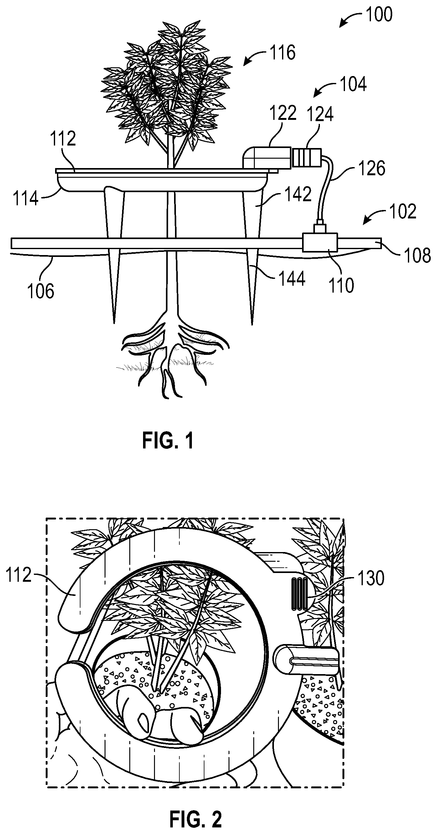 Patent US12396410 — Irrigation devices and methods of use — Figure 1