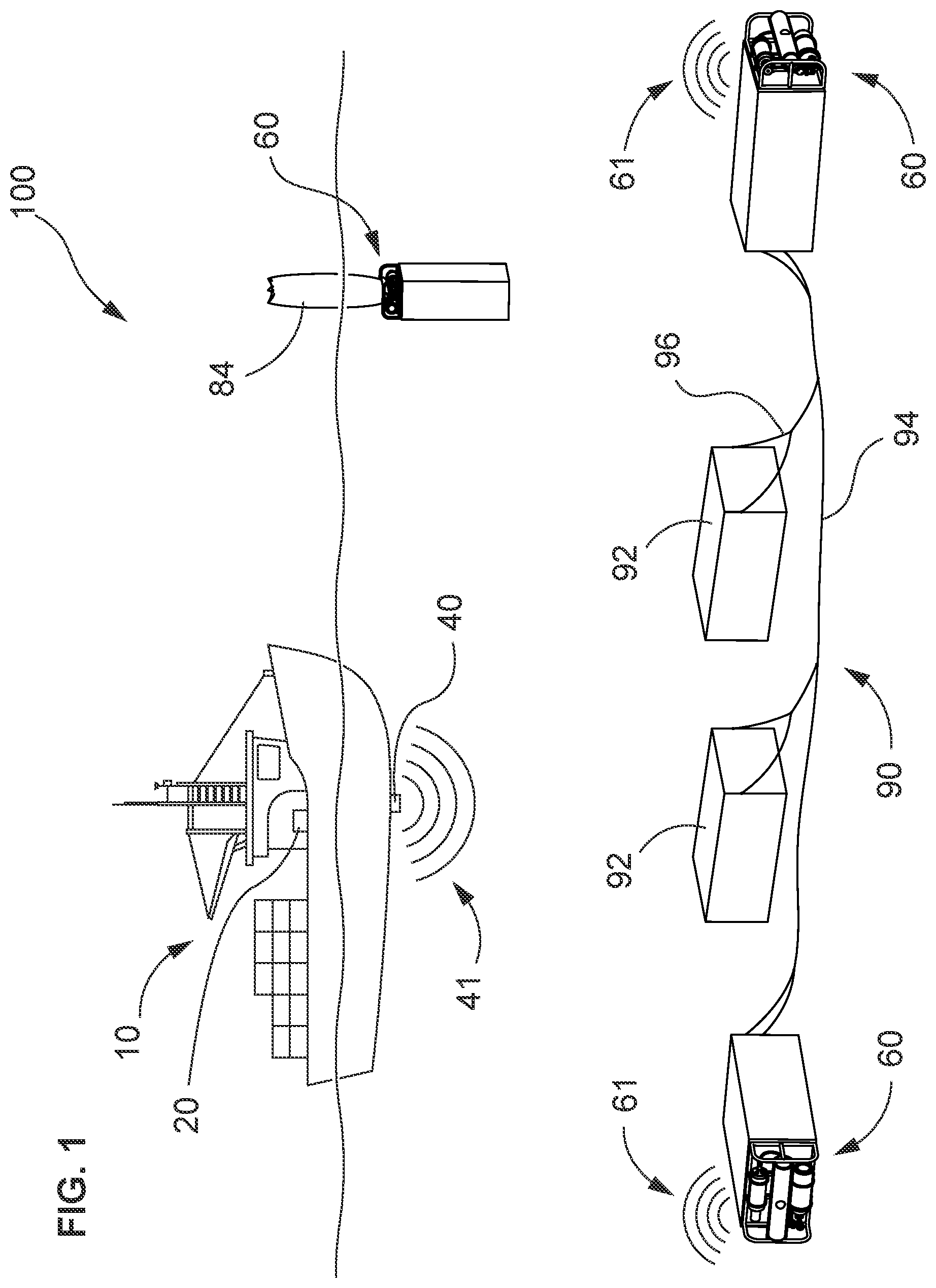 Patent US12396445 — Ropeless fishing system and method — Figure 1