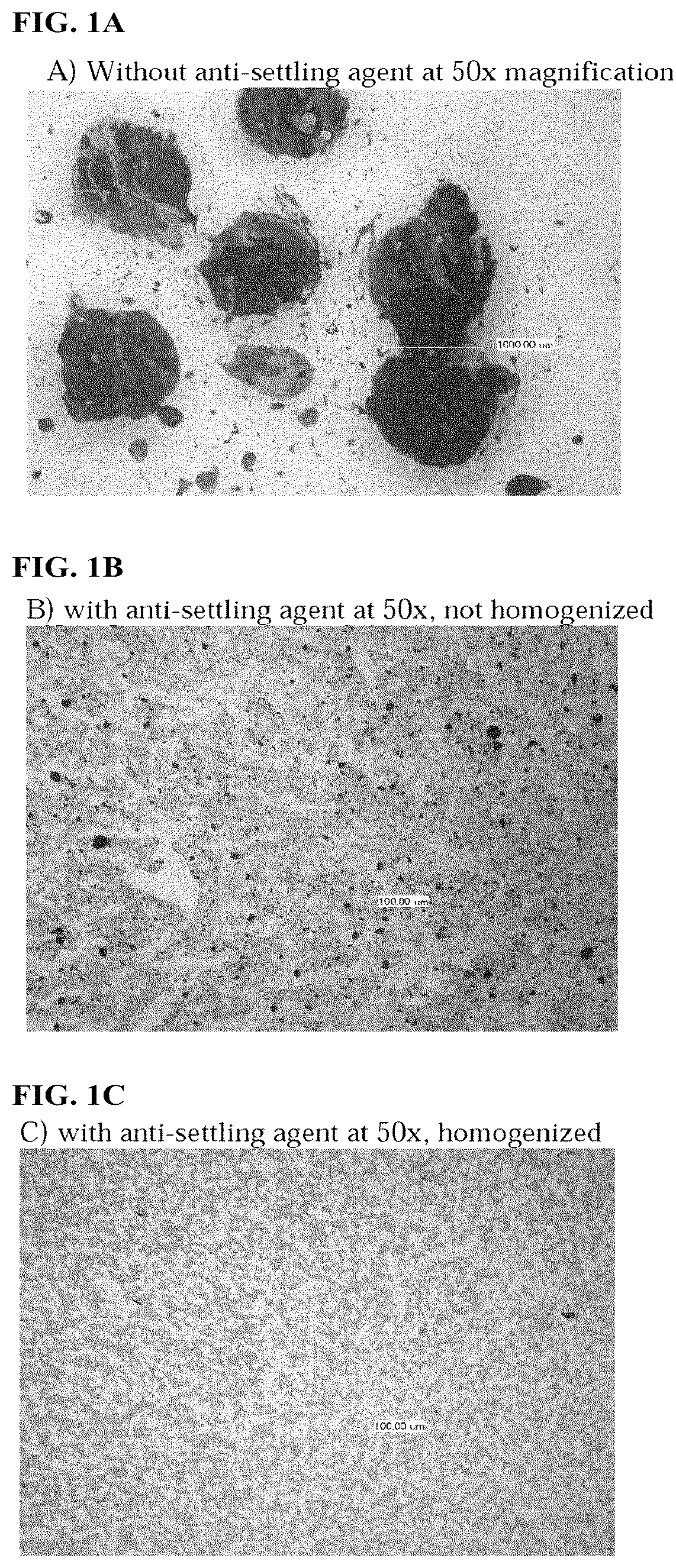Patent US12396455 — Formulations containing paraffinic oil and anti-settling agent — Figure 1