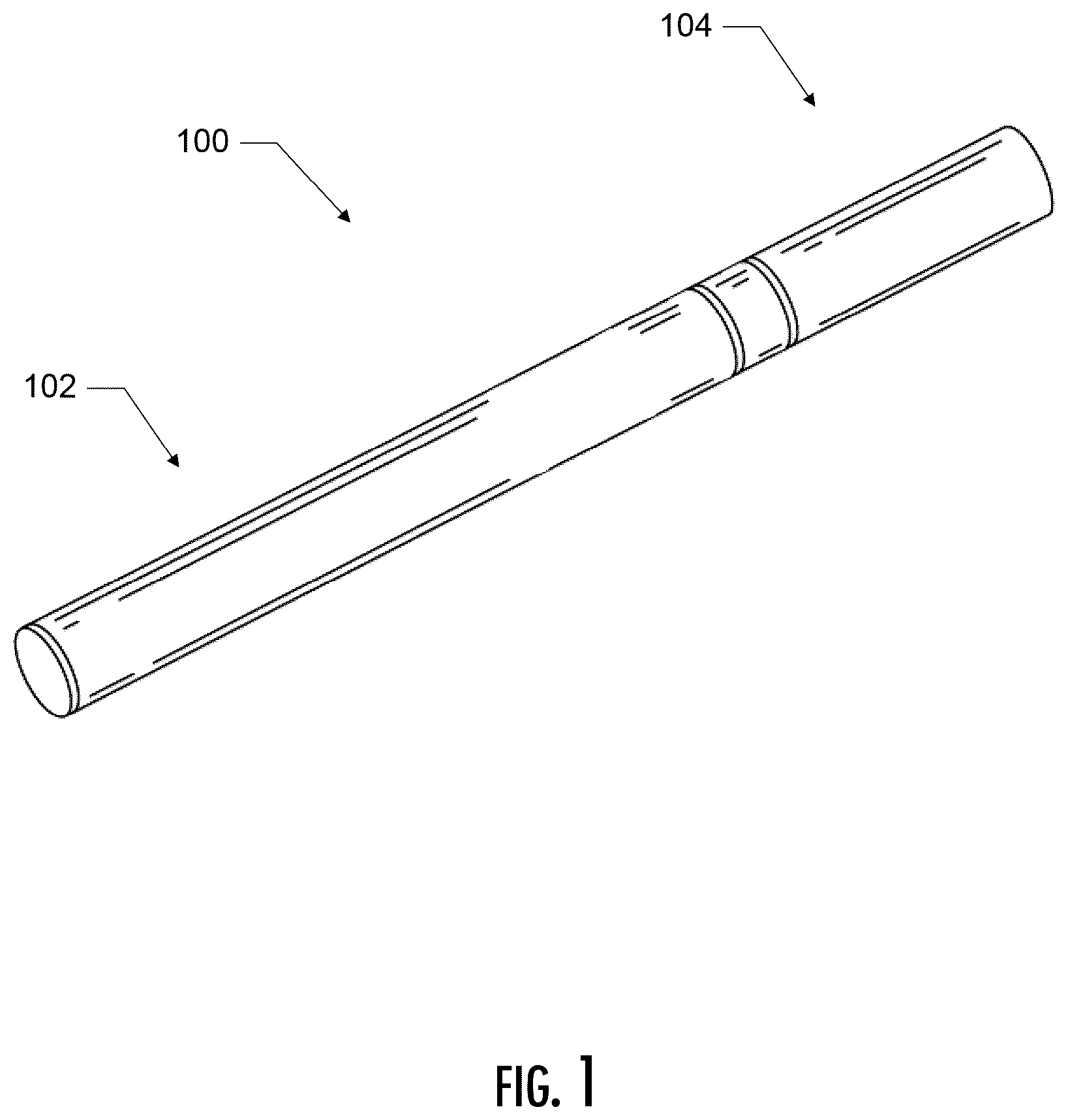 Patent US12396480 — Reservoir configuration for aerosol delivery device — Figure 1