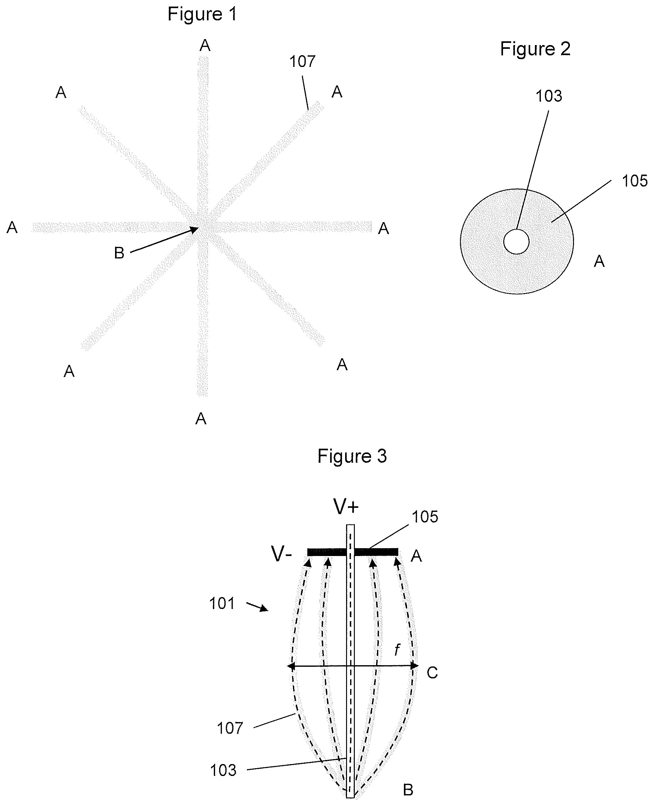 Patent US12396489 — Method or forming elongated array with heating elements that bow concentrically outward from radial centerline — Figure 1