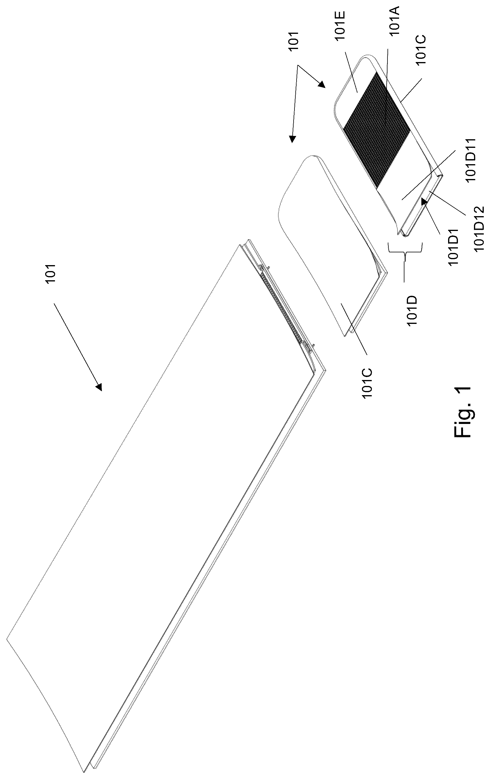 Patent US12396492 — Fastener for garment — Figure 1