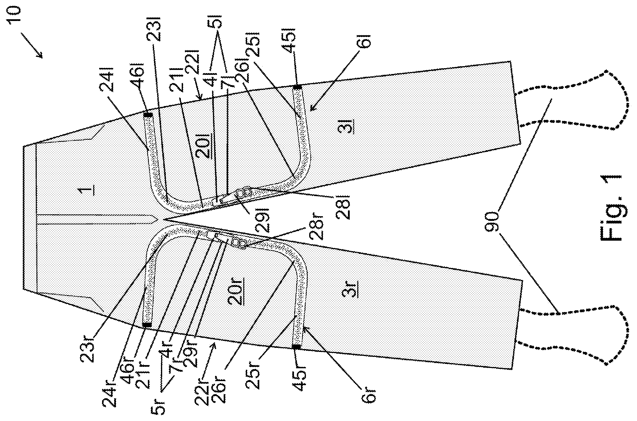 Patent US12396495 — Pants that can accommodate a catheter — Figure 1