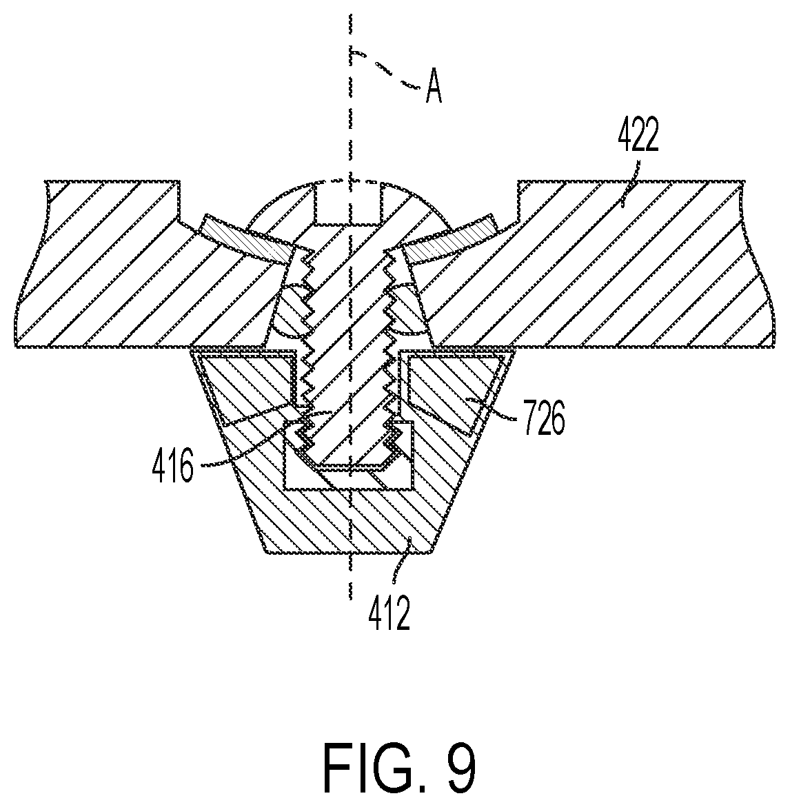 Patent US12396522 Figure 5 – Deflectable cleat system for footwear
