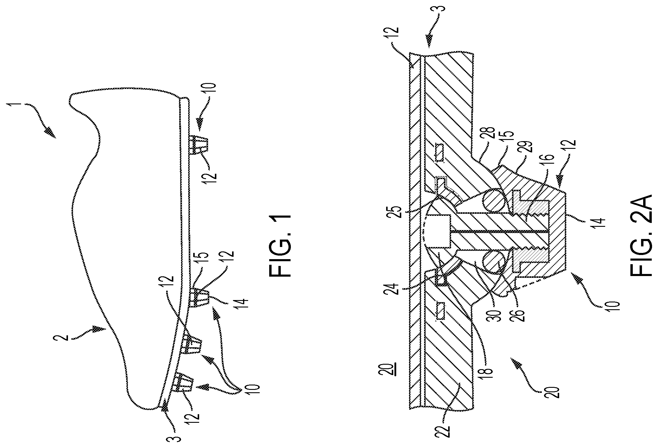 Patent US12396523 — Deflectable cleat system for footwear — Figure 1