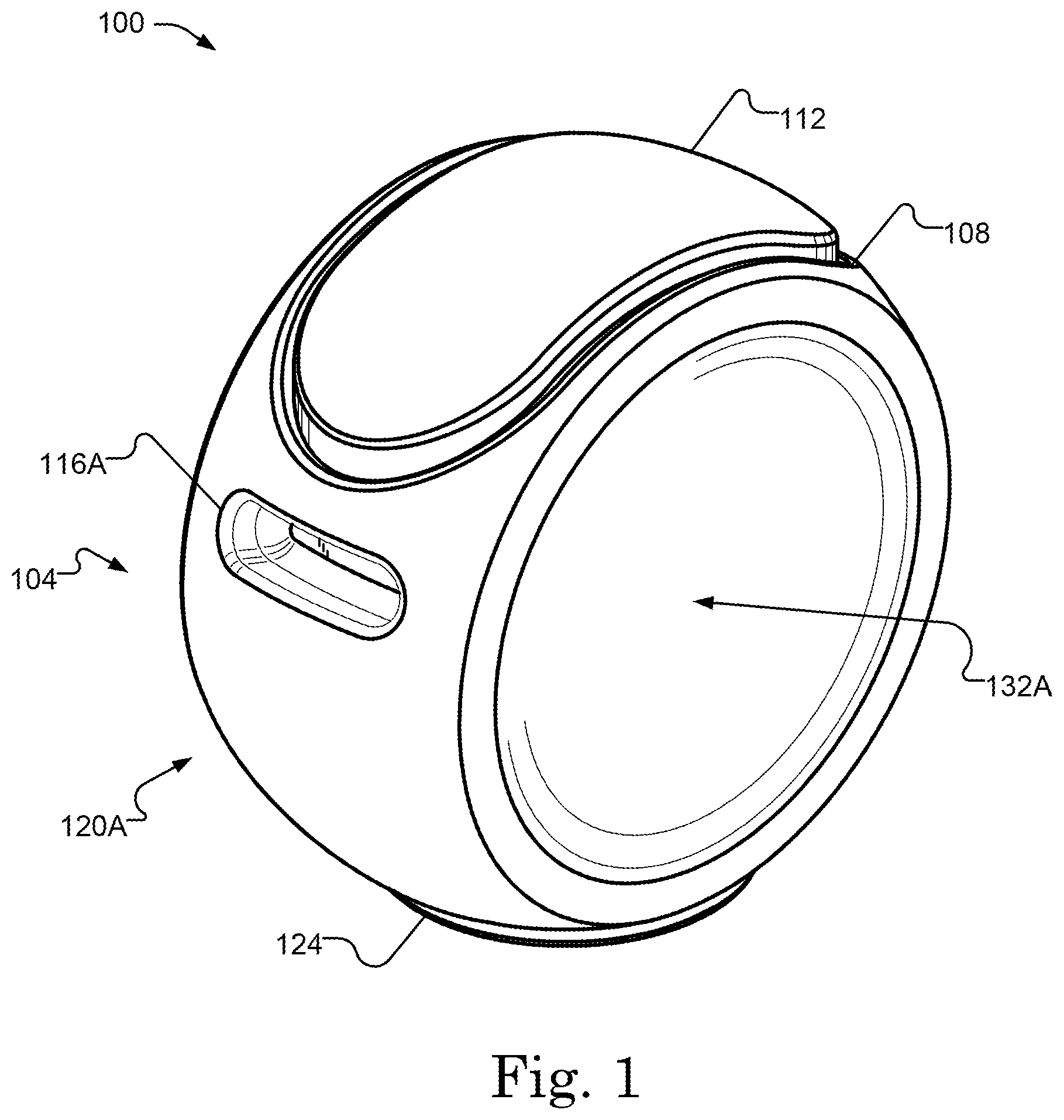 Patent US12396561 — Stackable active sitting chair — Figure 1