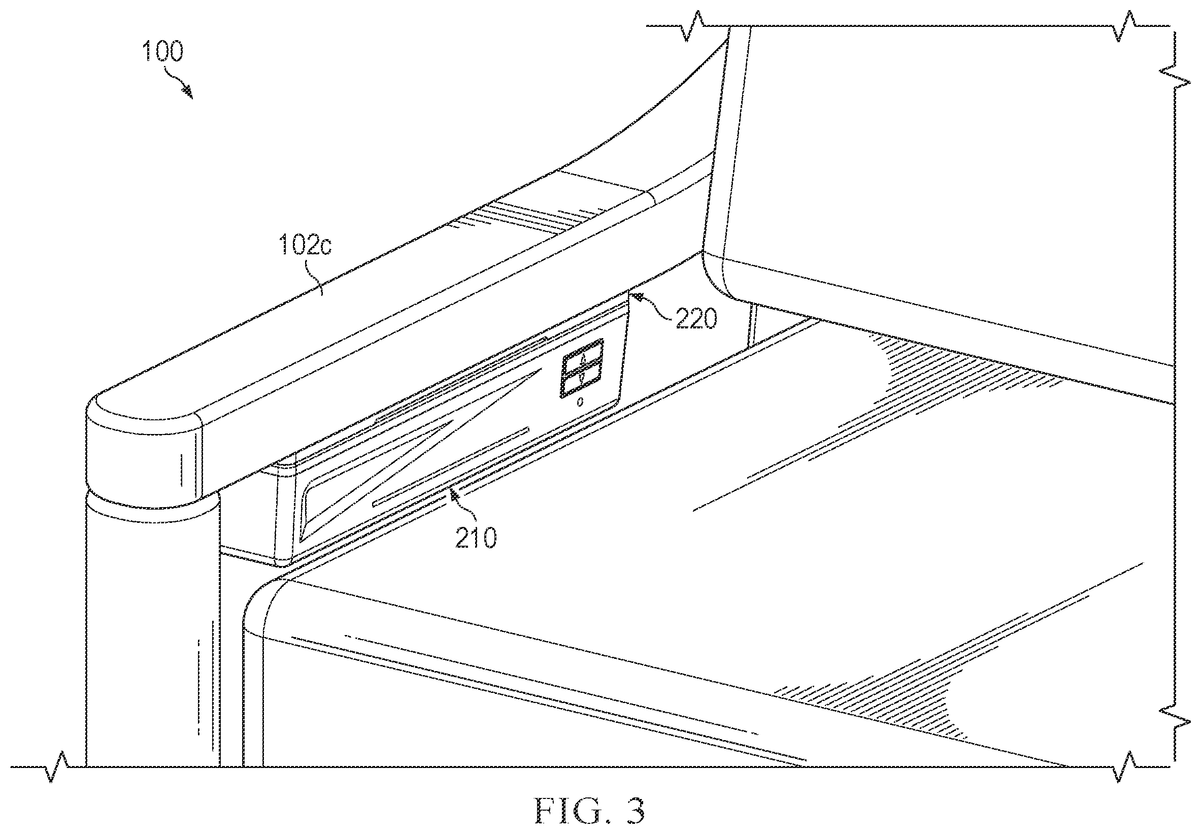 Patent US12396564 Figure 3 – Outdoor furniture piece with temperature control