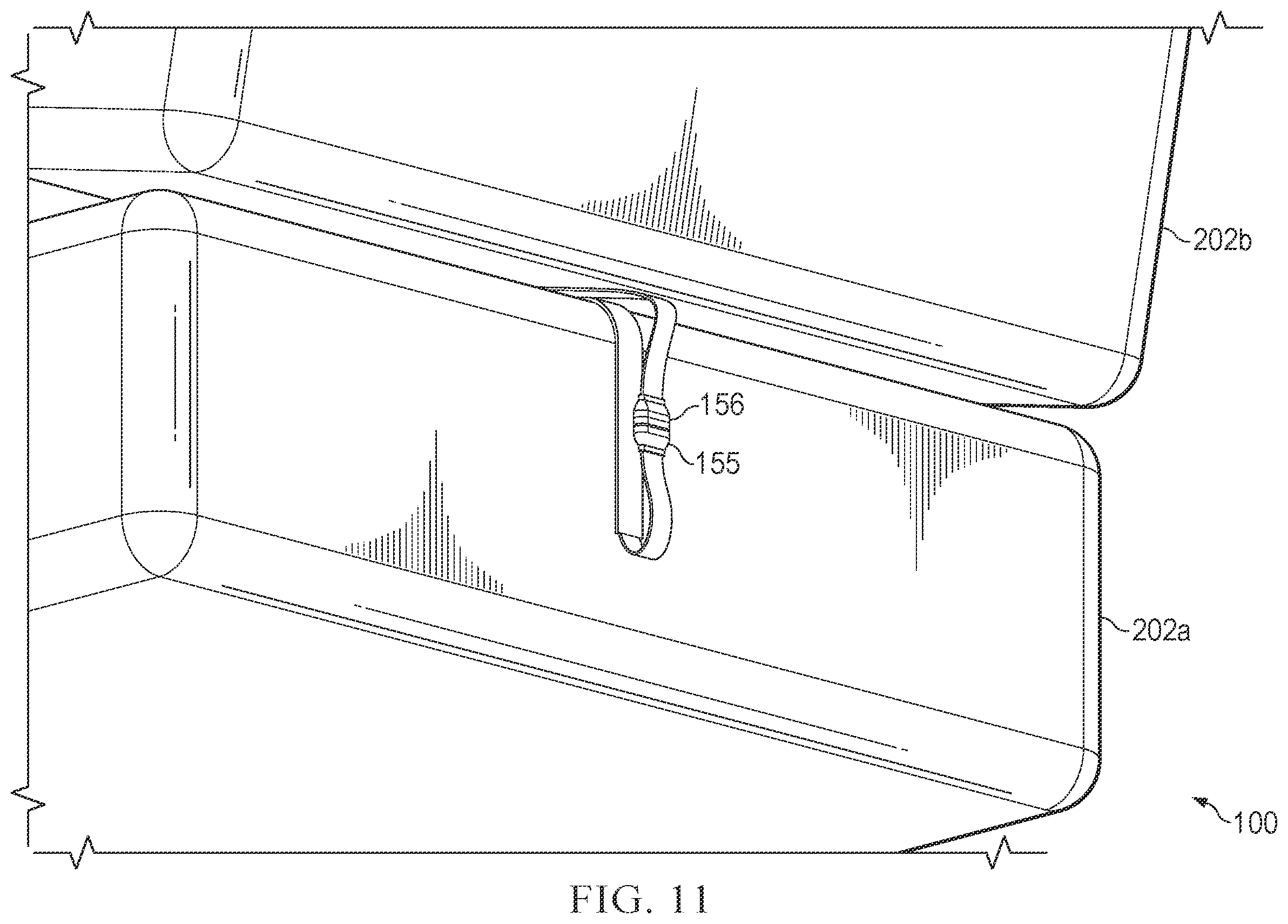 Patent US12396564 Figure 11 – Outdoor furniture piece with temperature control