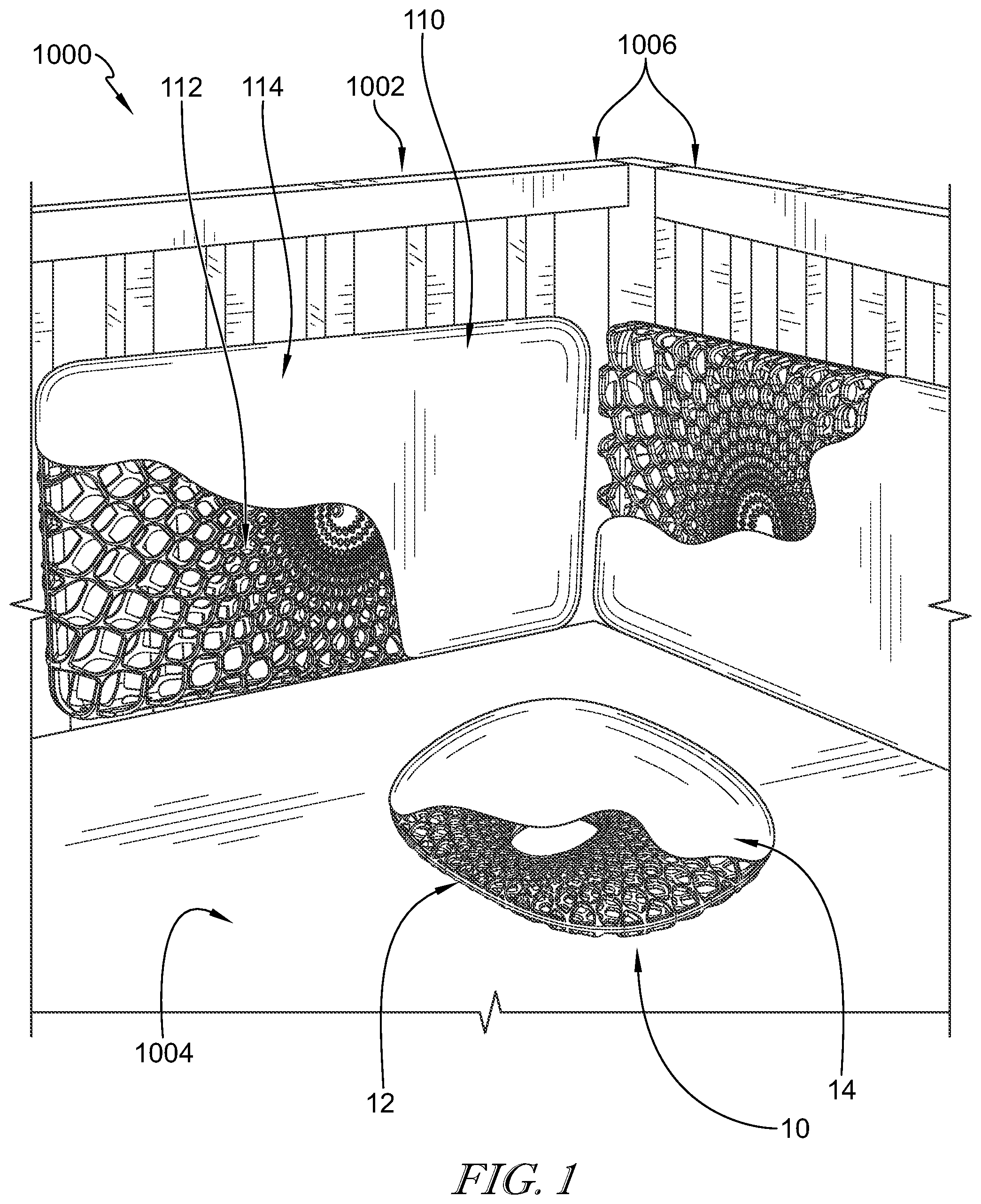 Patent US12396570 — Breathable cushion — Figure 1