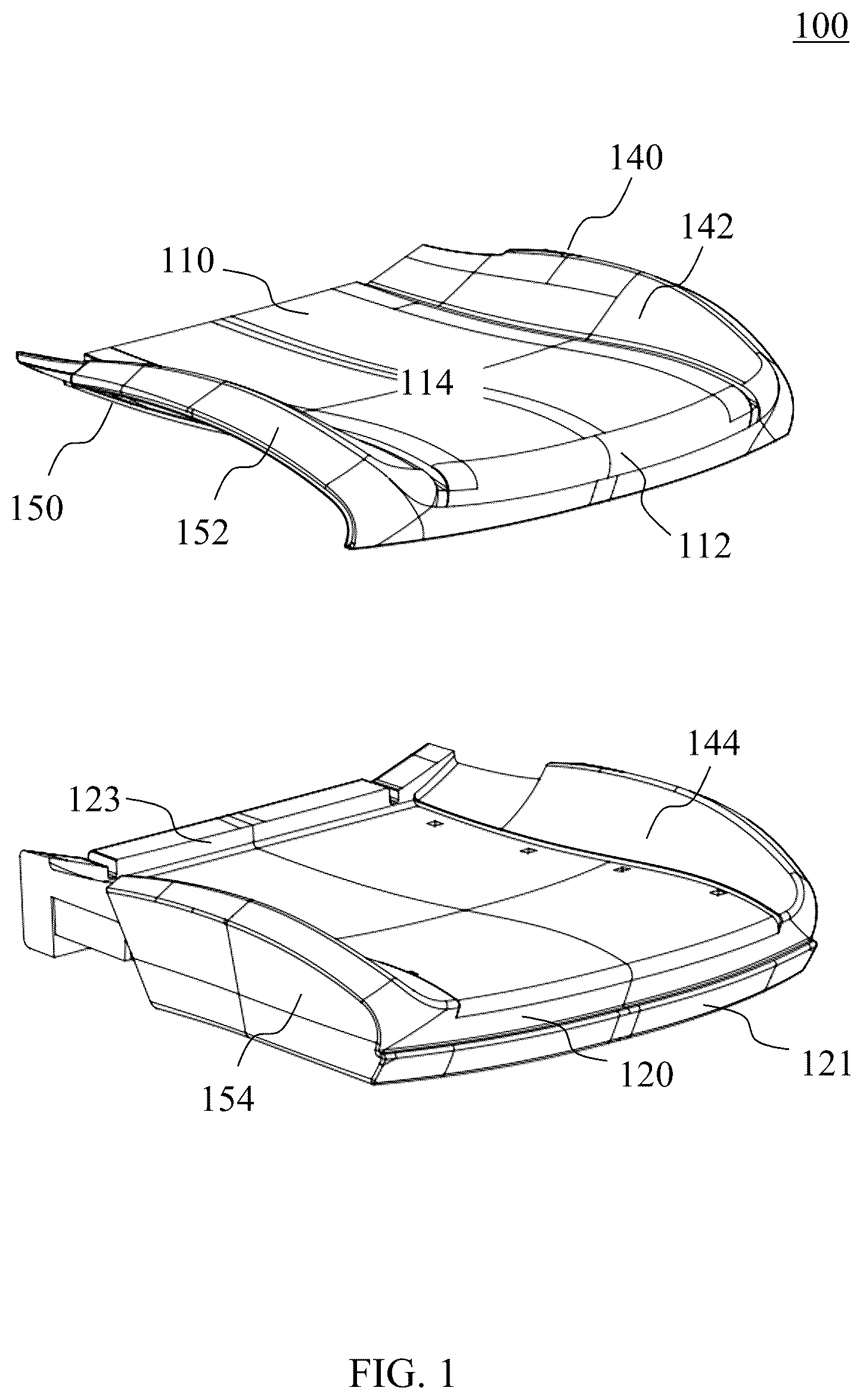 Patent US12396571 Figure 1 – Supportive apparatus for a furniture item
