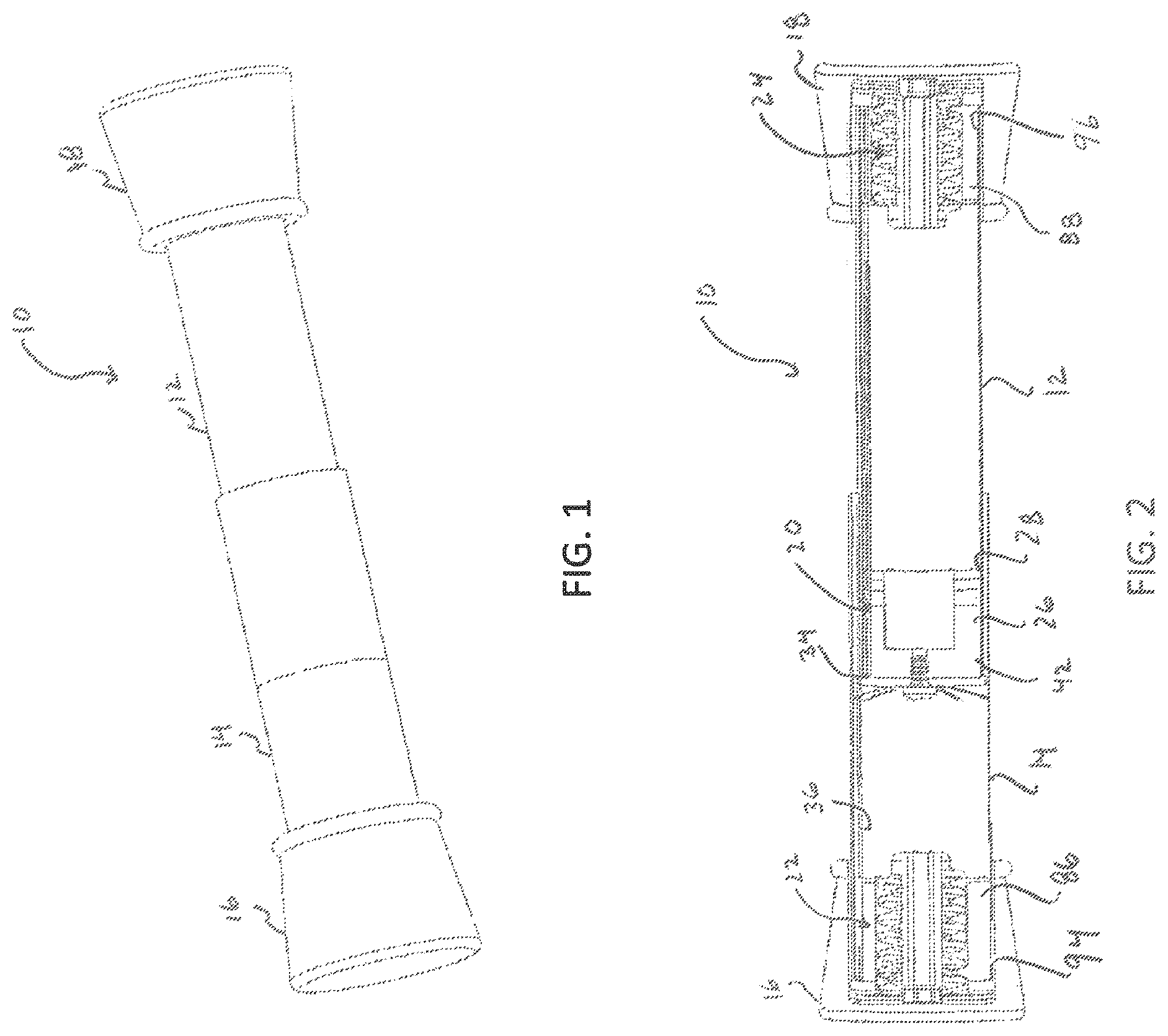 Patent US12396585 — Dual-mounted end cap system and locking system for an adjustable rod — Figure 1