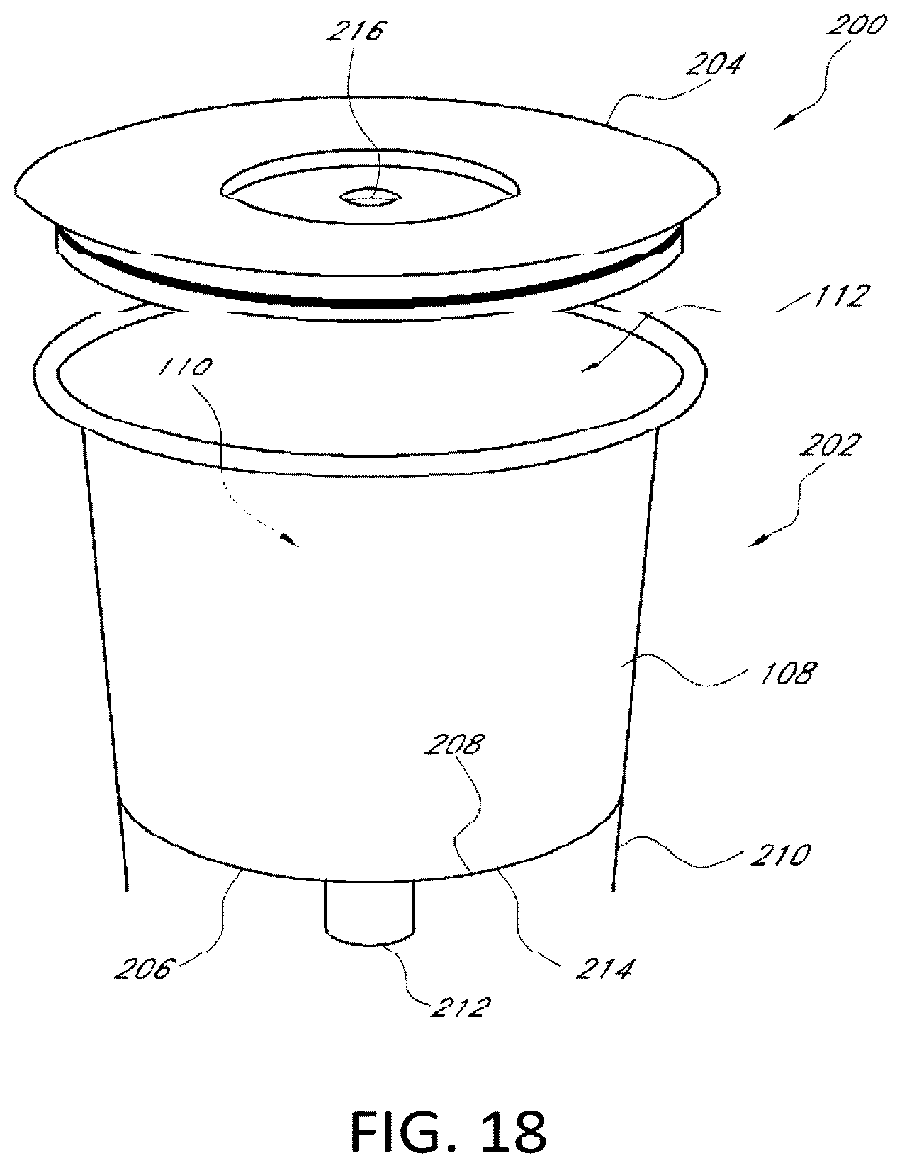 Patent US12396588 Figure 10 – Brewing material container for a beverage brewer