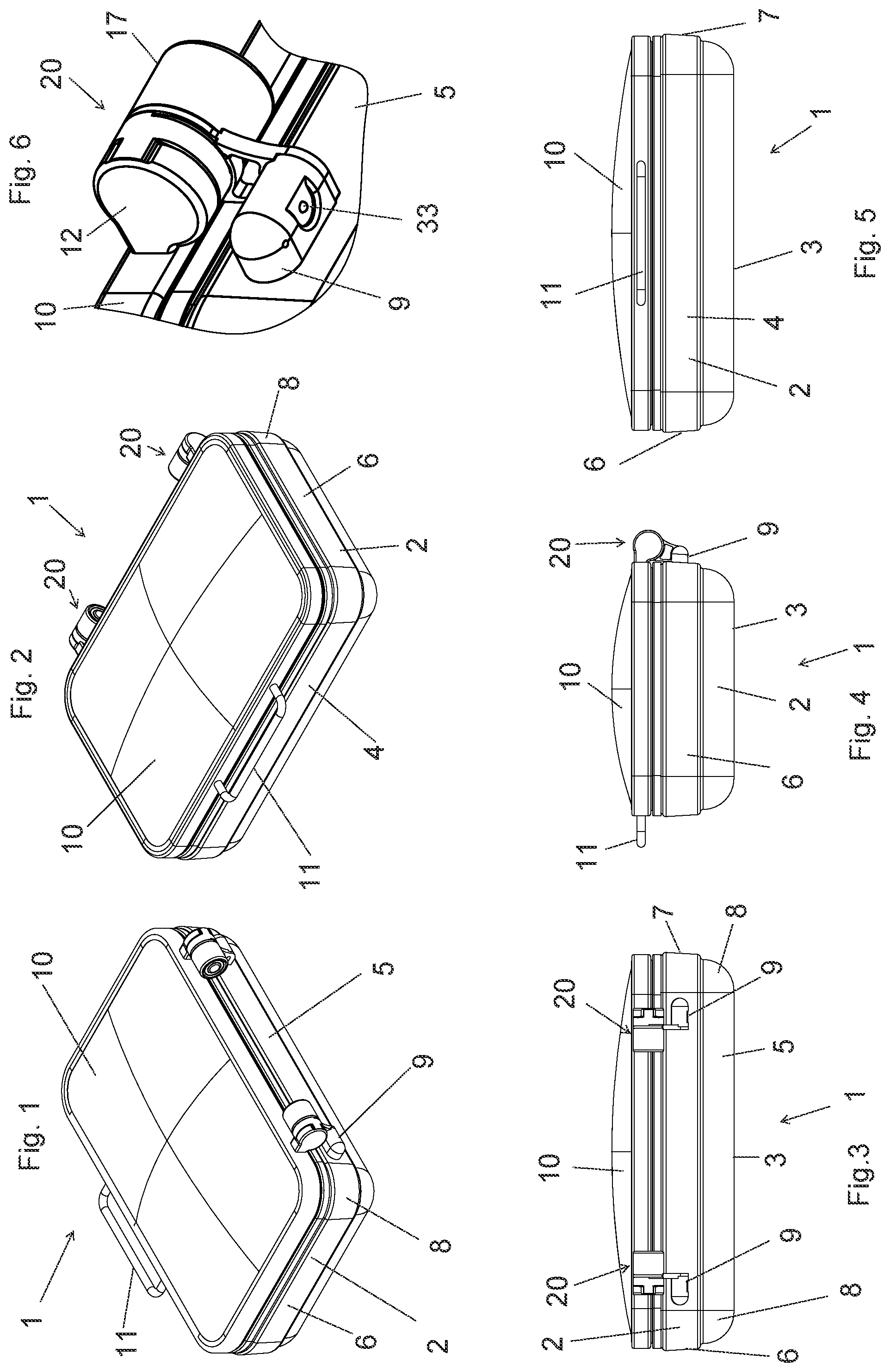 Patent US12396590 — Container for receiving, storing and serving food — Figure 1