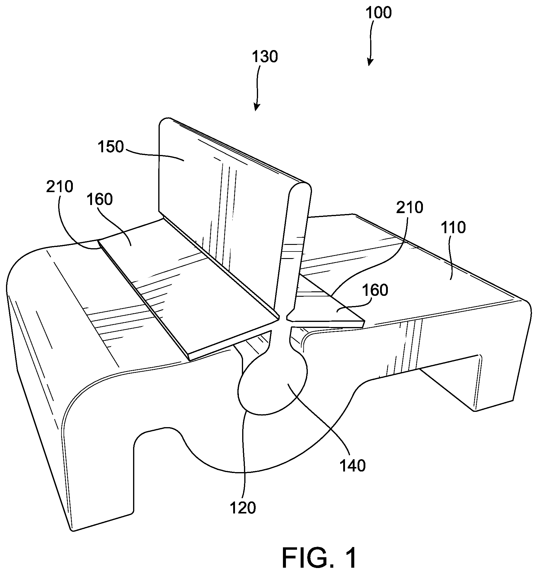 Patent US12396598 Figure 1 – Flexible shower dam
