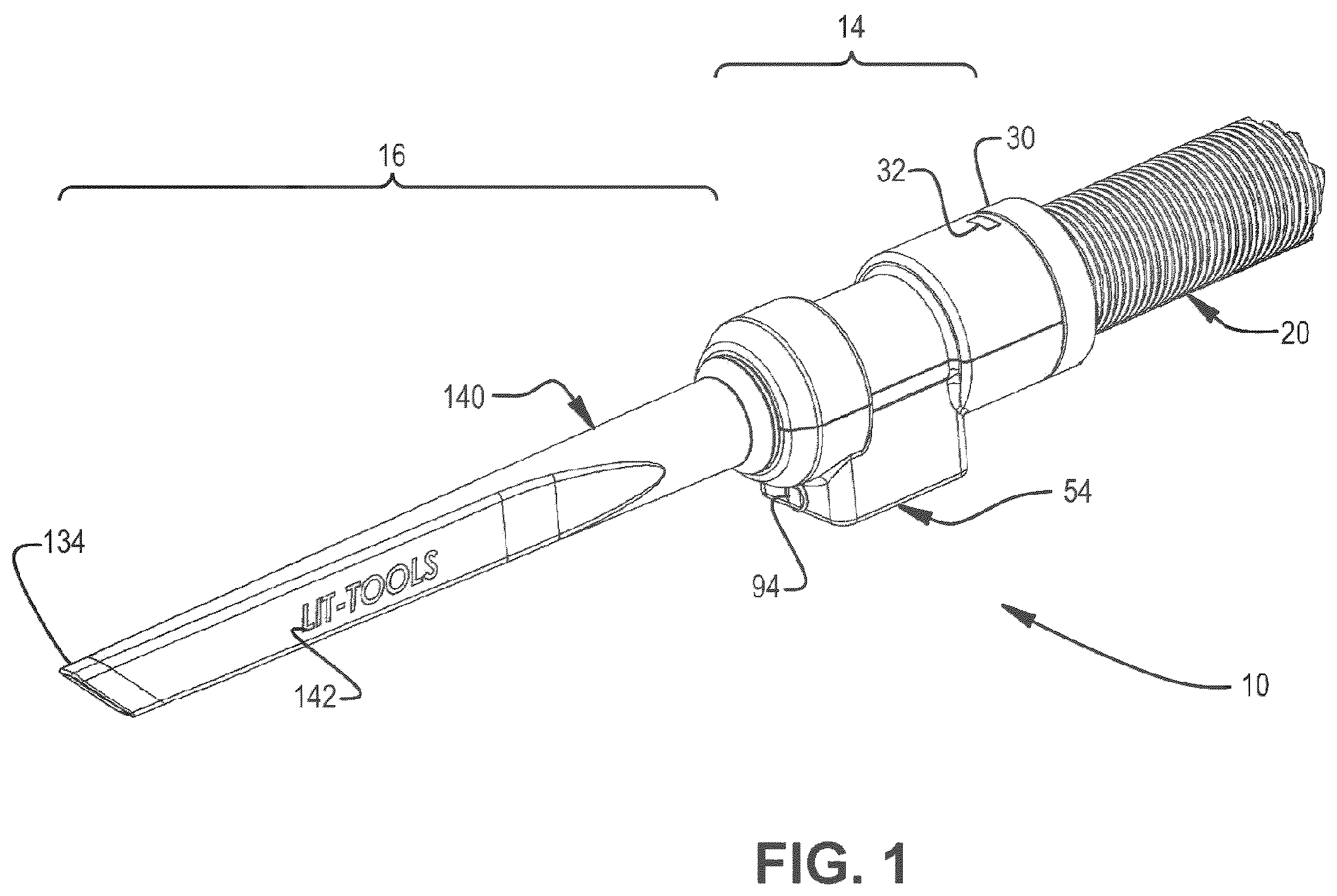 Patent US12396608 — Lit tools and power storage — Figure 1
