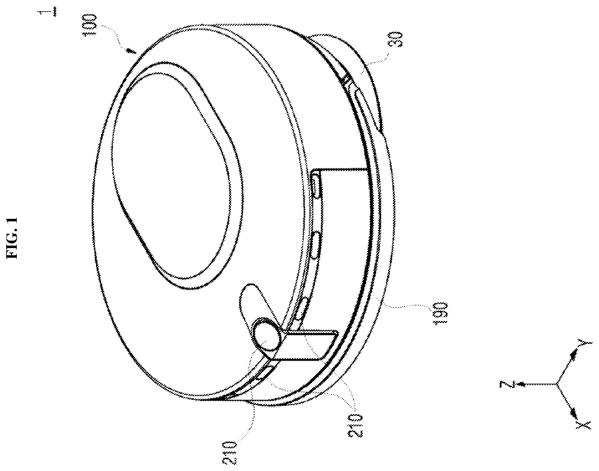Patent US12396612 Figure 1 – Robot vacuum