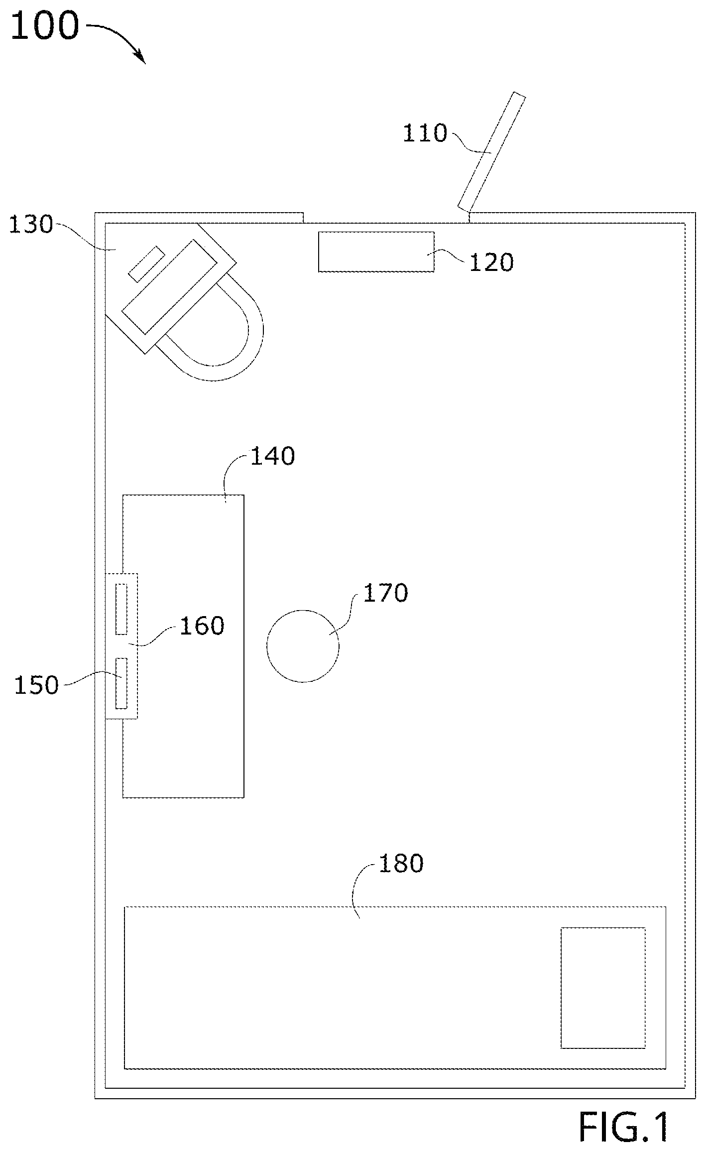 Patent US12396659 — Health monitoring and location tracking behavior modification system and associated methods — Figure 1