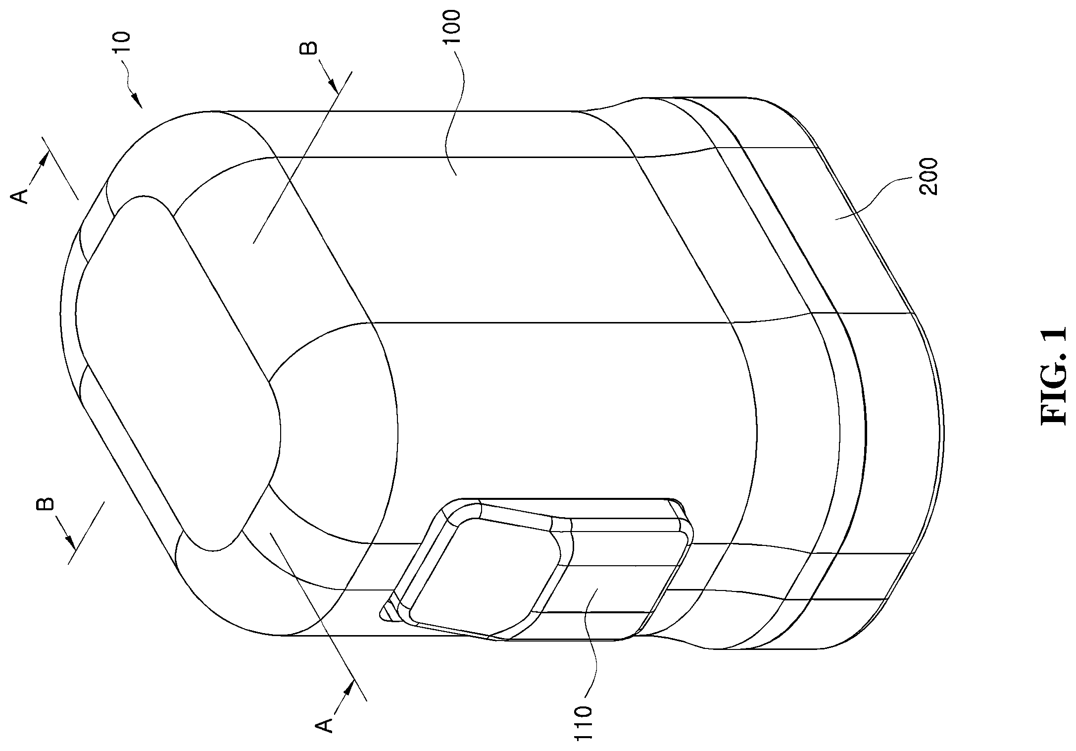 Patent US12396665 — Continuous blood glucose measurement apparatus — Figure 1