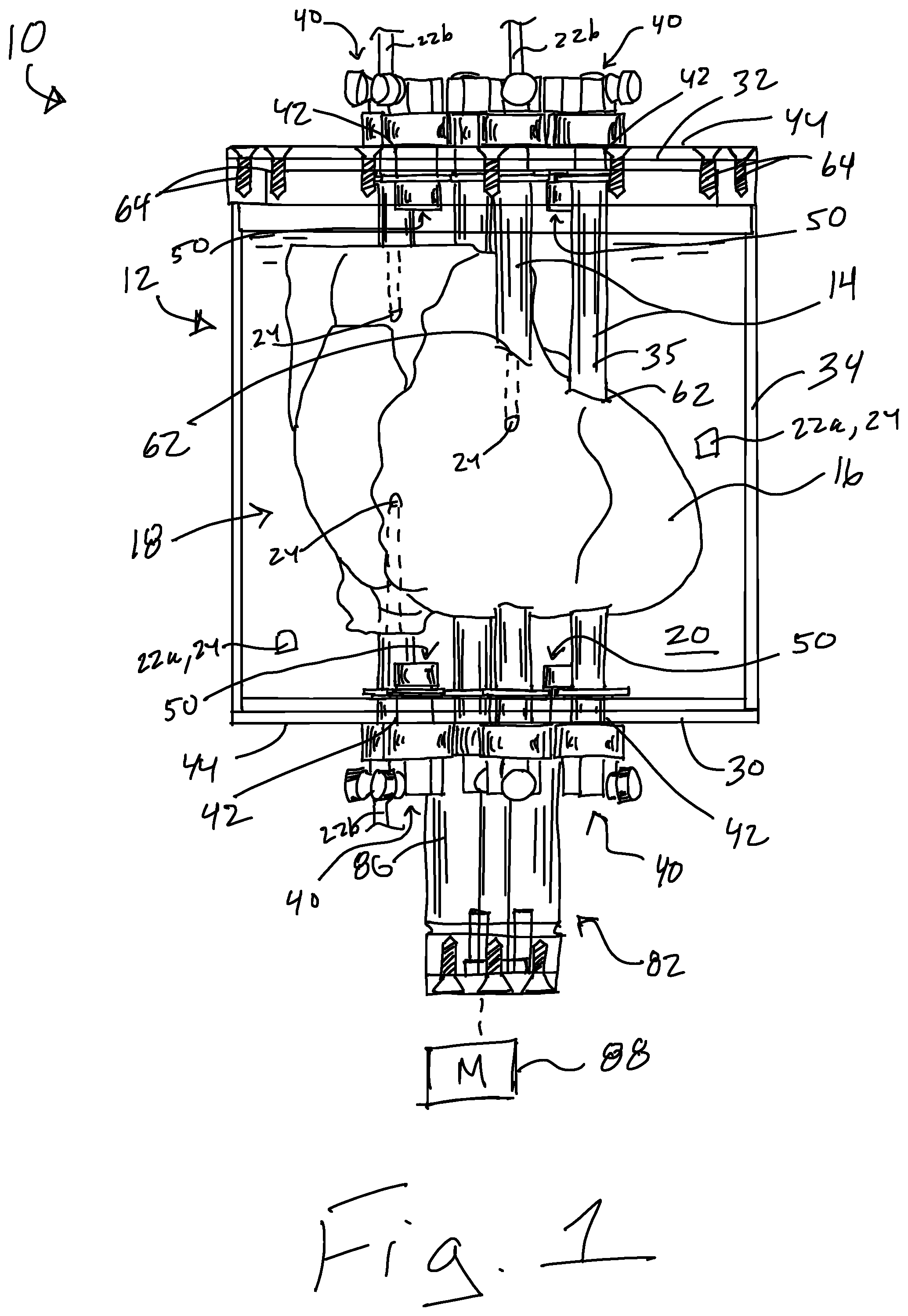 Patent US12396700 — Flexible modular phantom and method for medical applications using interchangeable inserts — Figure 1