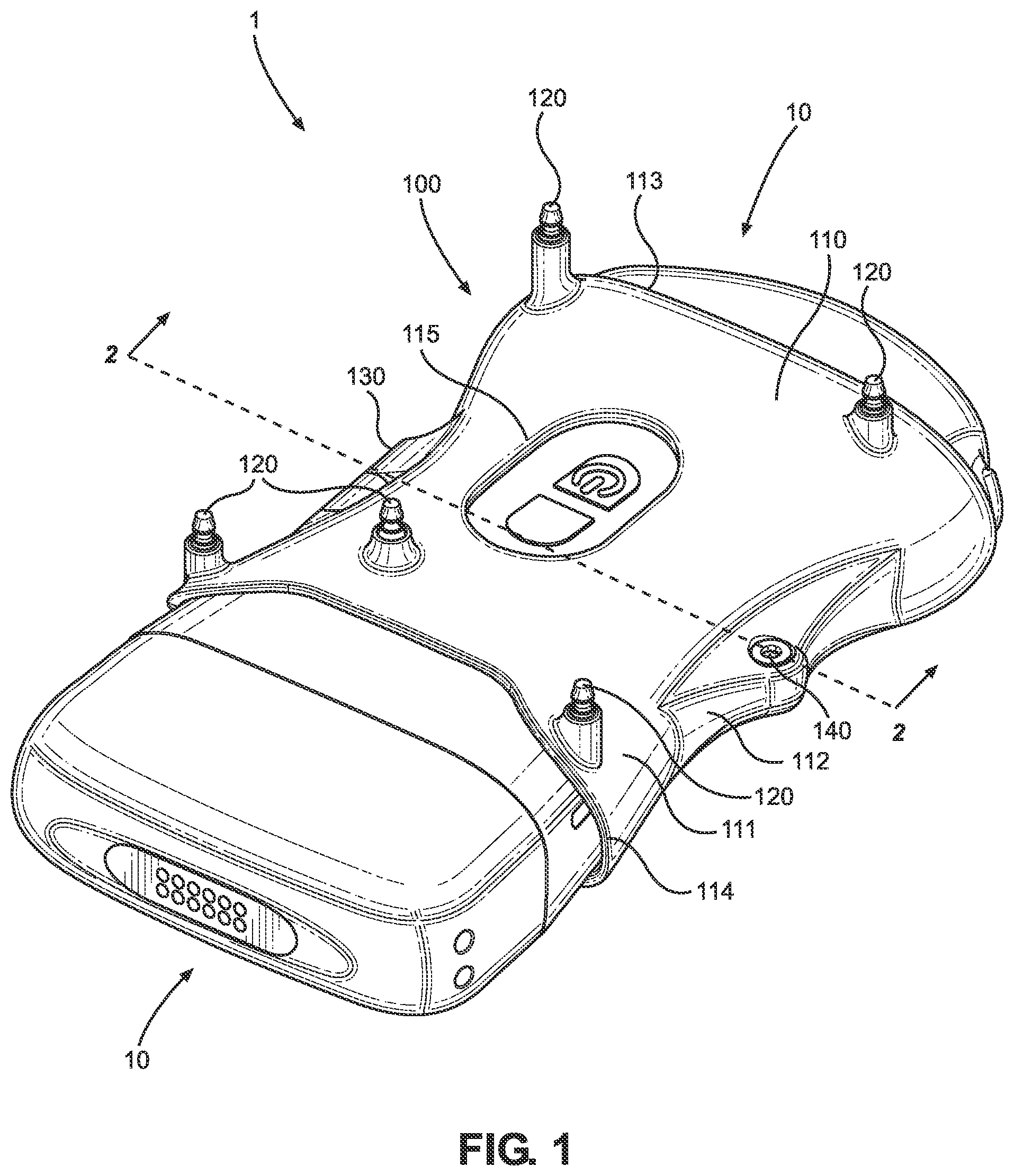 Patent US12396703 Figure 1 – Calibrationless reference marker system