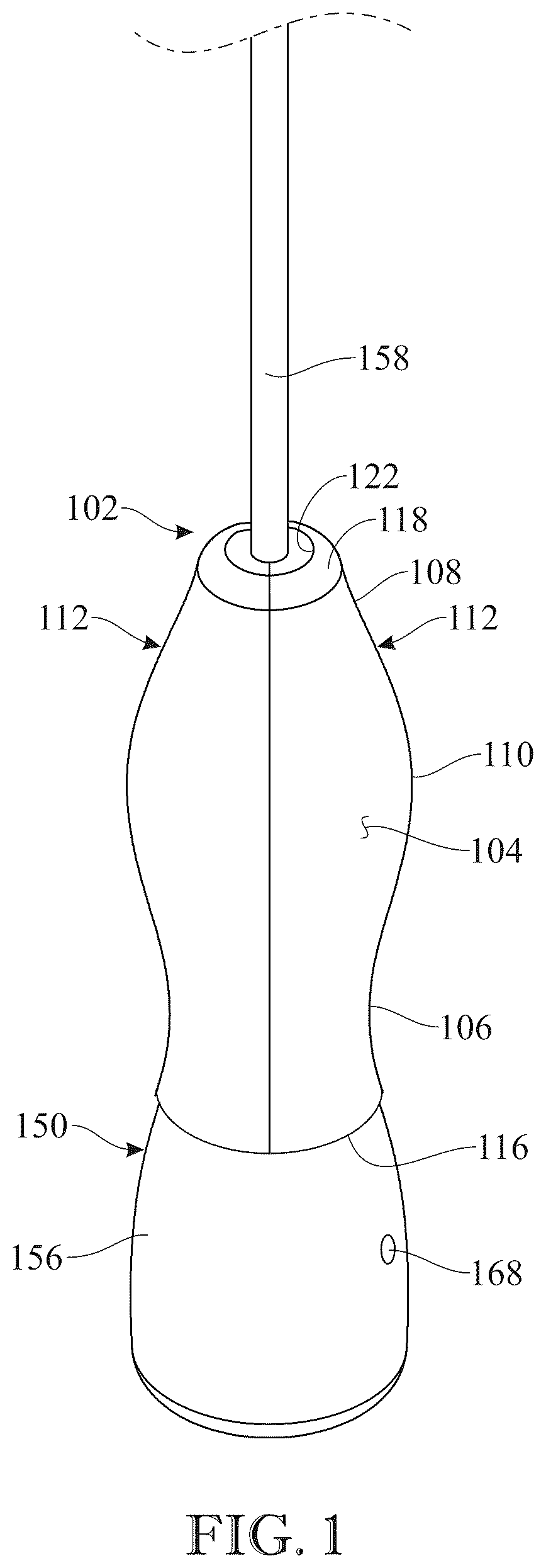 Patent US12396704 — Ultrasonic transducer probe holder — Figure 1