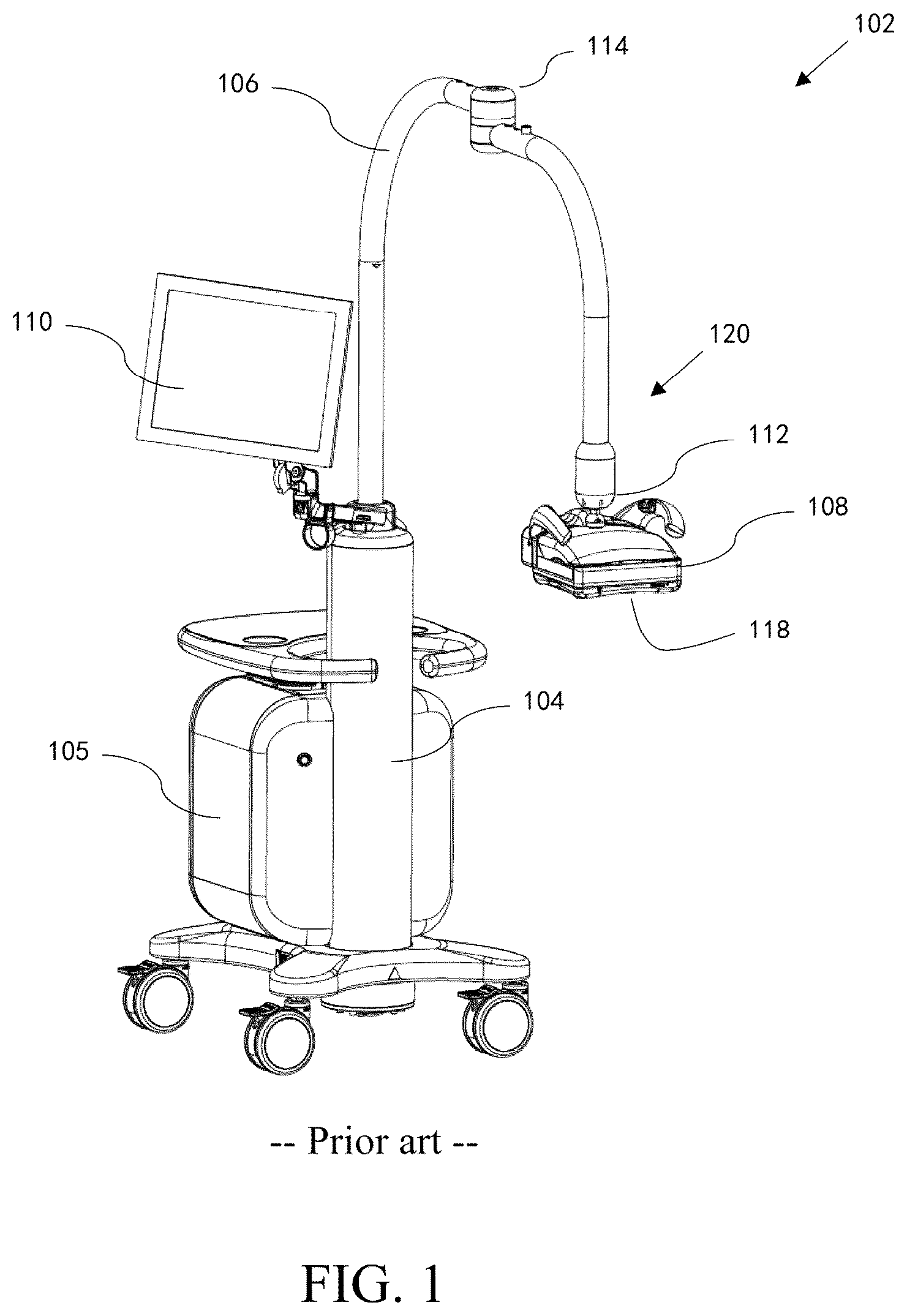 Patent US12396705 — Scanning assembly and ultrasound imaging device — Figure 1