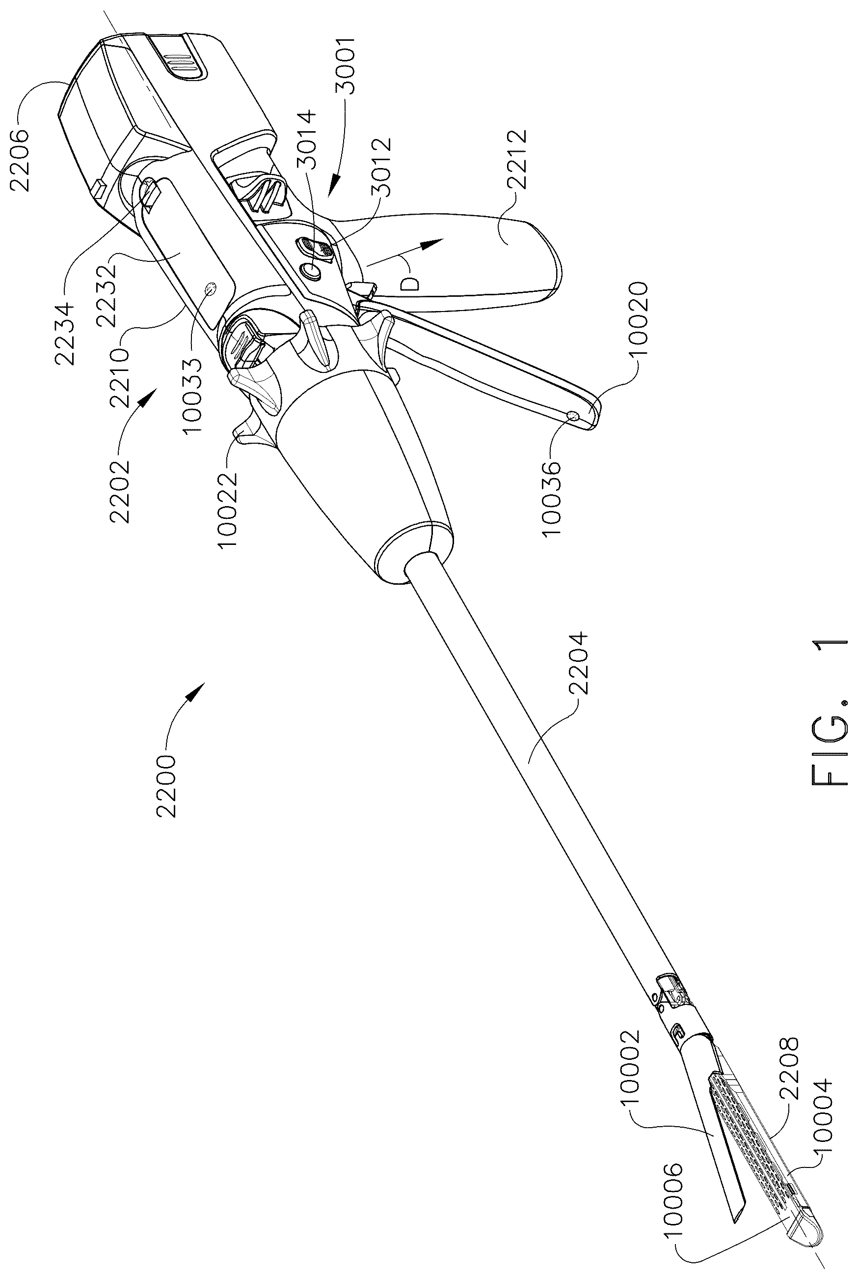 Patent US12396724 Figure 1 – Surgical instrument with multiple interface configurations