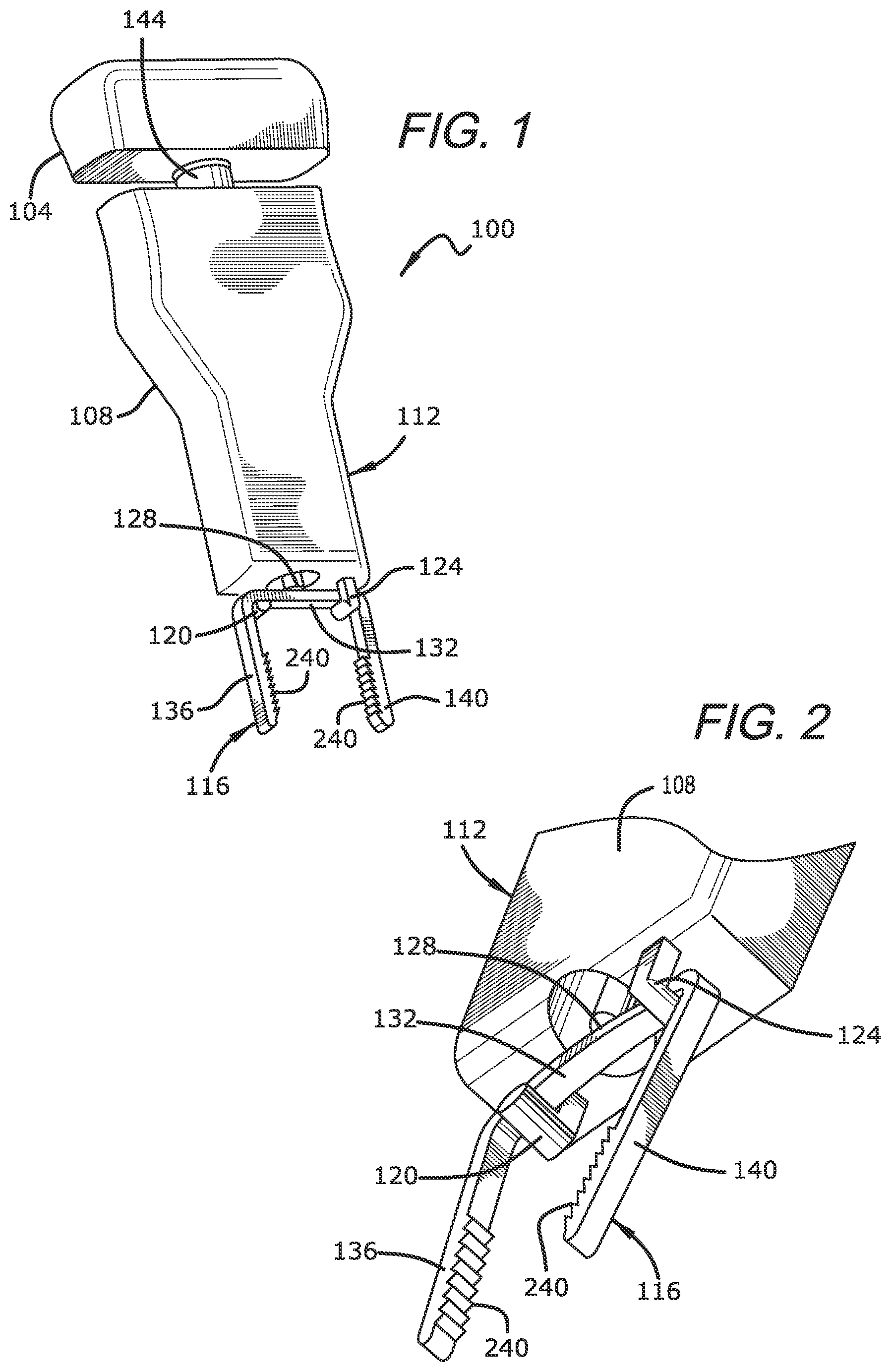 Patent US12396725 Figure 1 – Surgical bending instrument