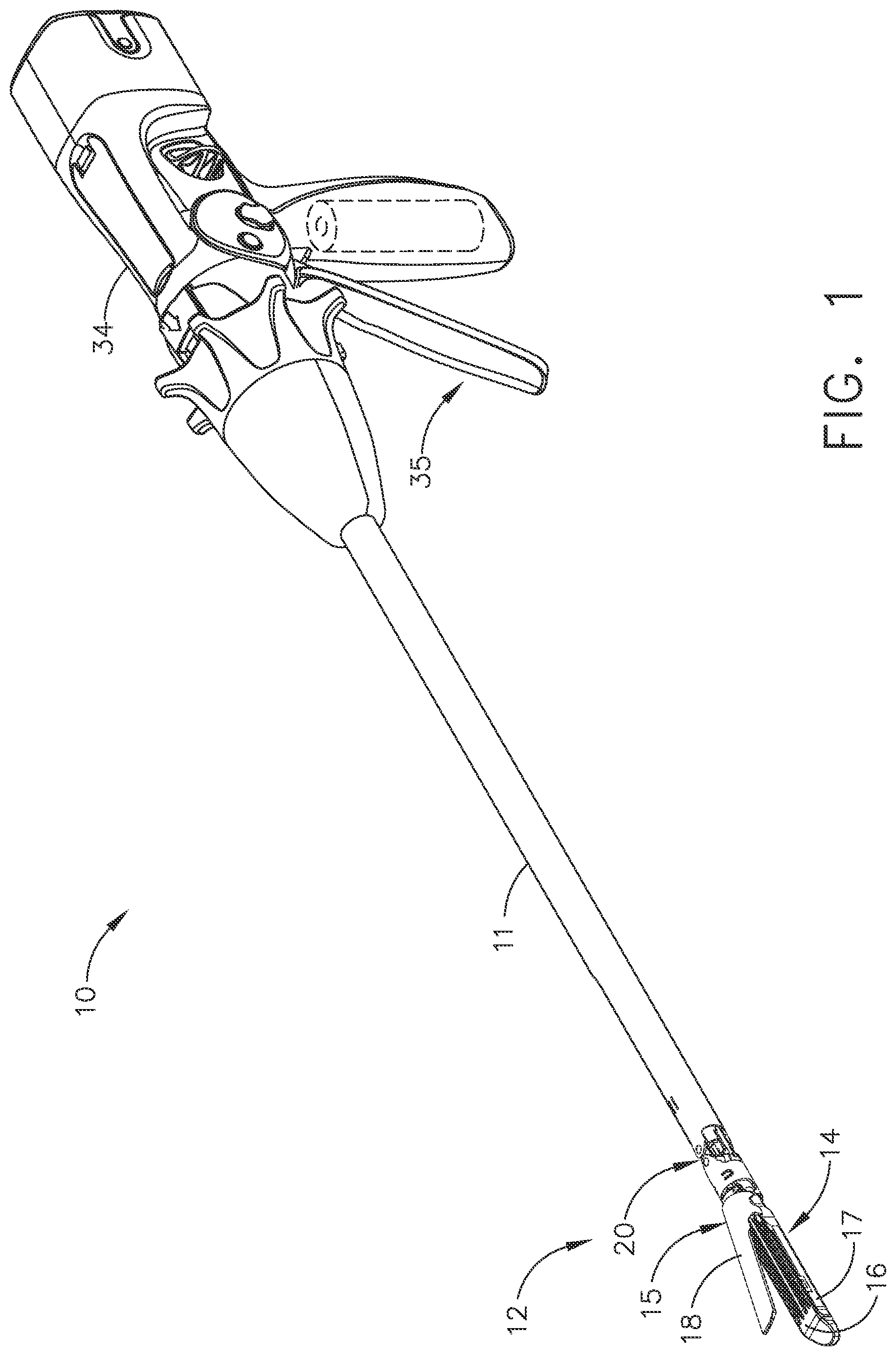 Patent US12396728 — Staple cartridge having retainer movable between configurations — Figure 1