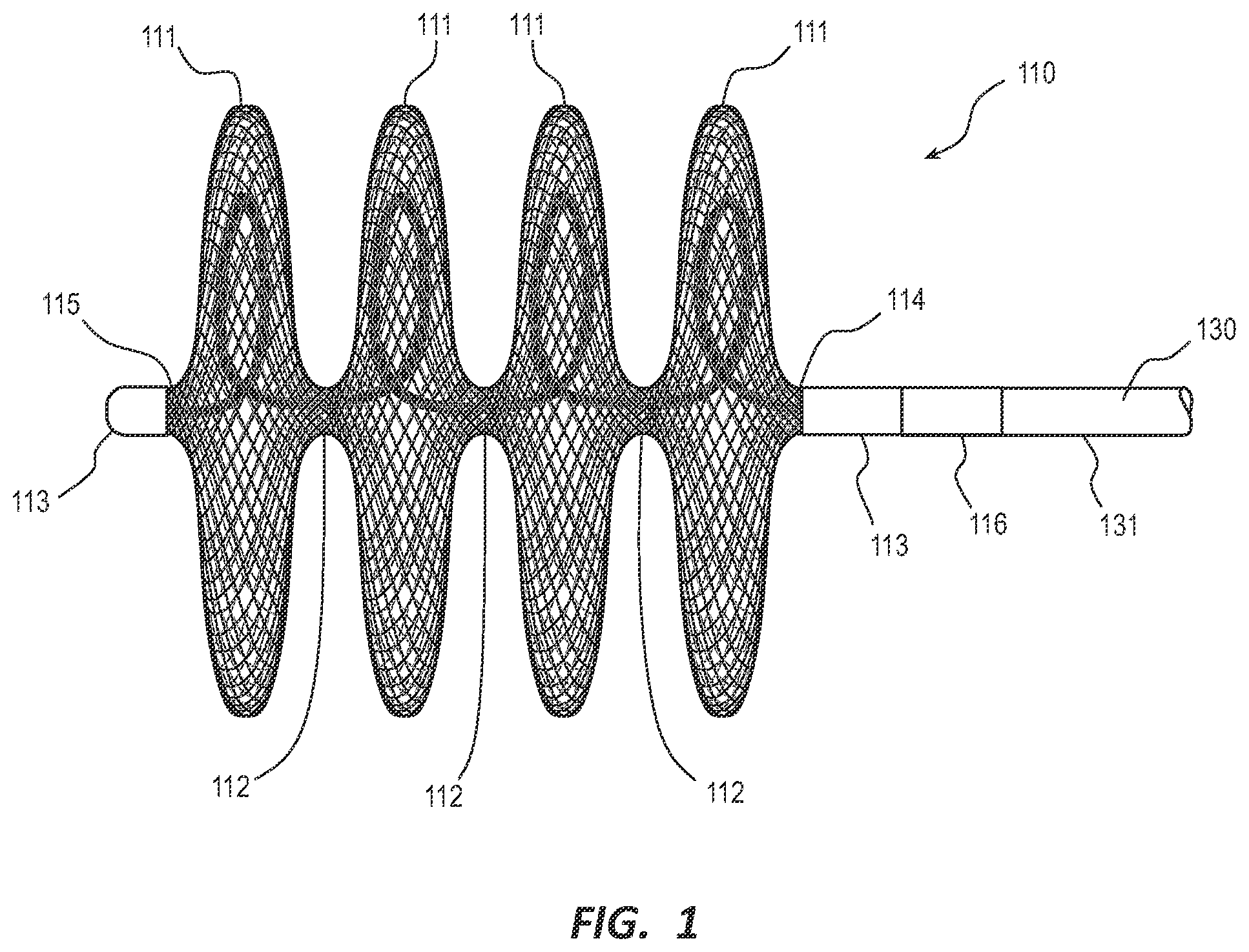 Patent US12396732 — Expanding medical device with support — Figure 1