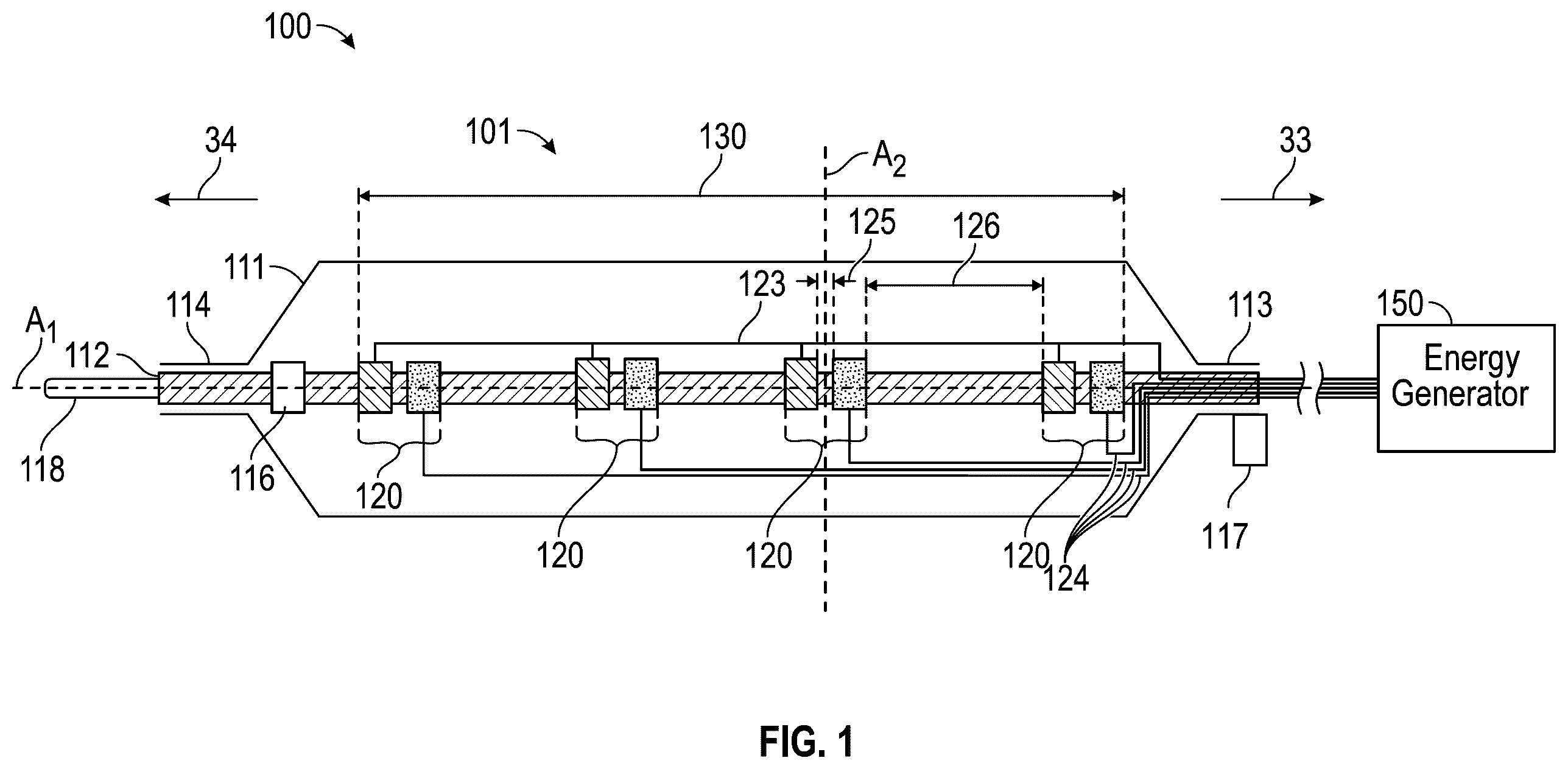 Patent US12396742 — Intravascular lithotripsy system — Figure 1